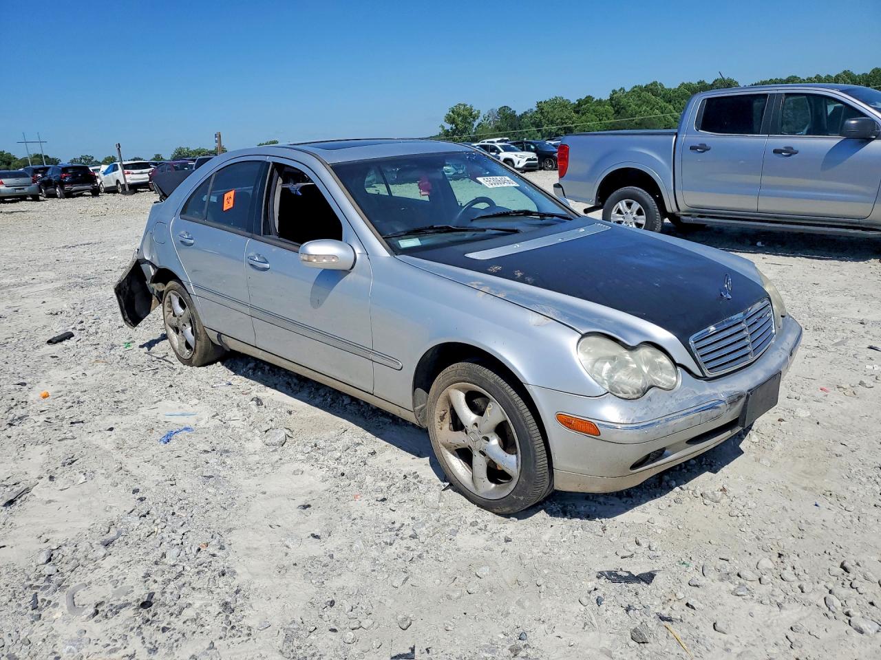 2001 Mercedes-benz C 320 Silver vin: WDBRF64J91F051571