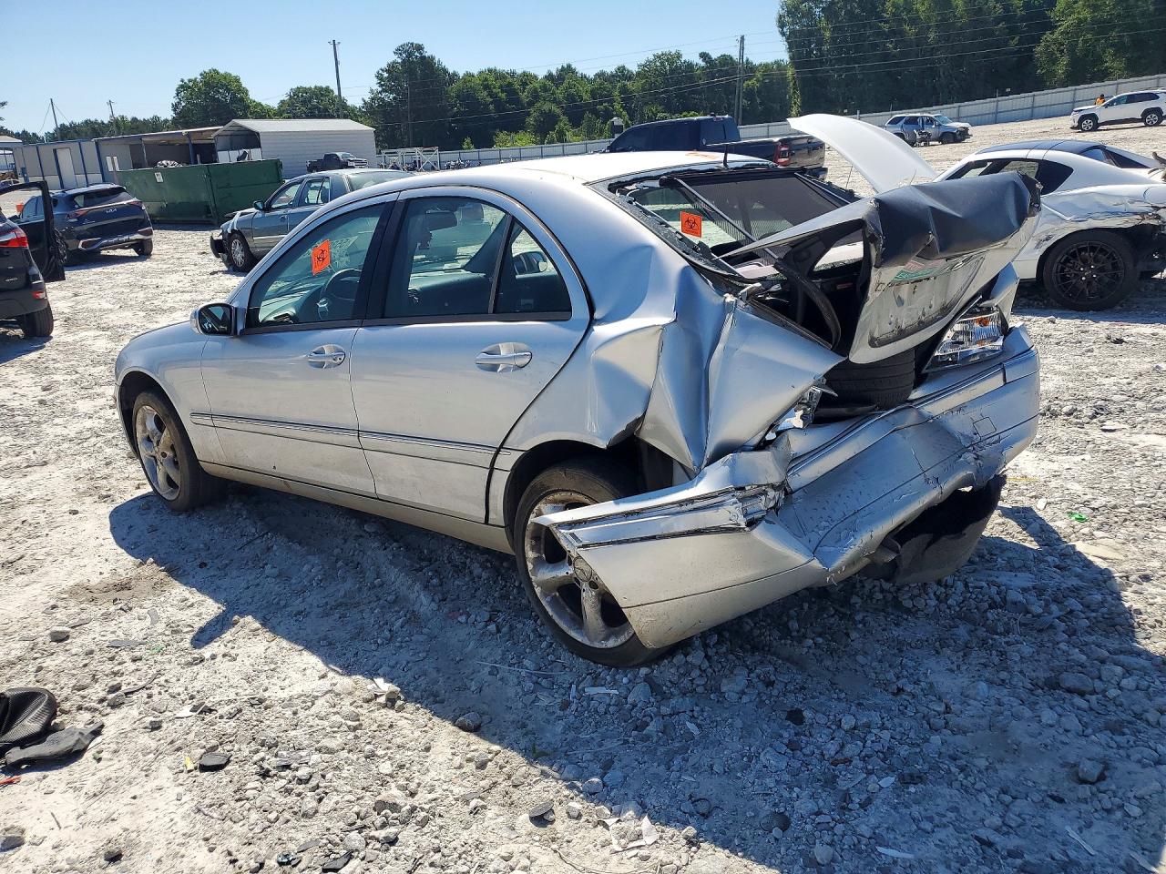 2001 Mercedes-benz C 320 Silver vin: WDBRF64J91F051571