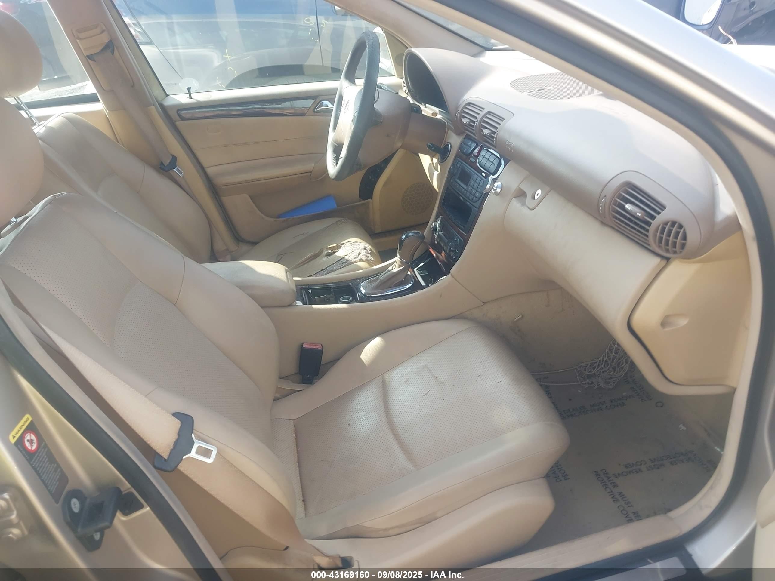 2001 Mercedes-benz C 320   Tan vin: WDBRF64J91F092556