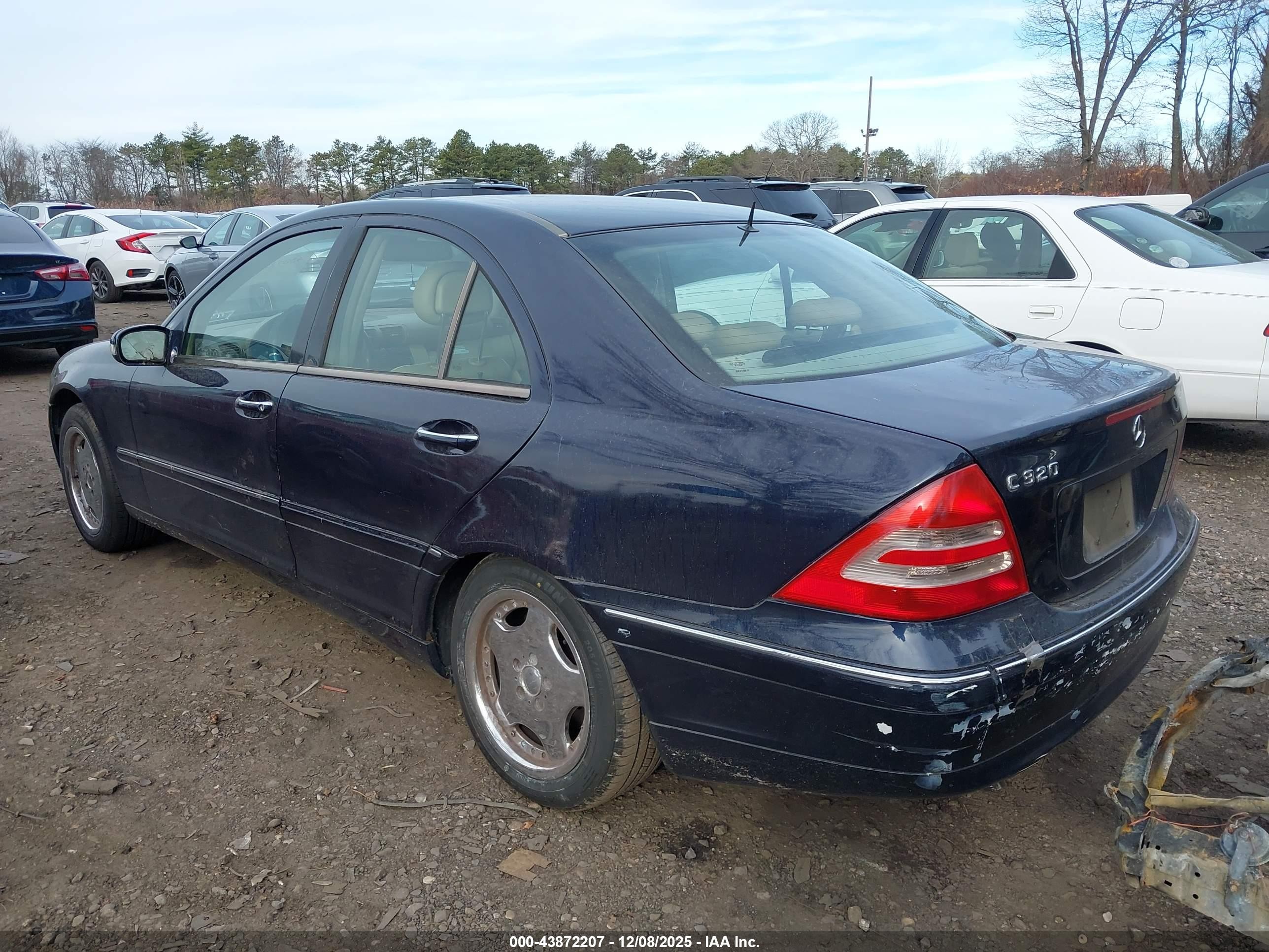 2001 Mercedes-benz C 320   Navy vin: WDBRF64JX1F076513