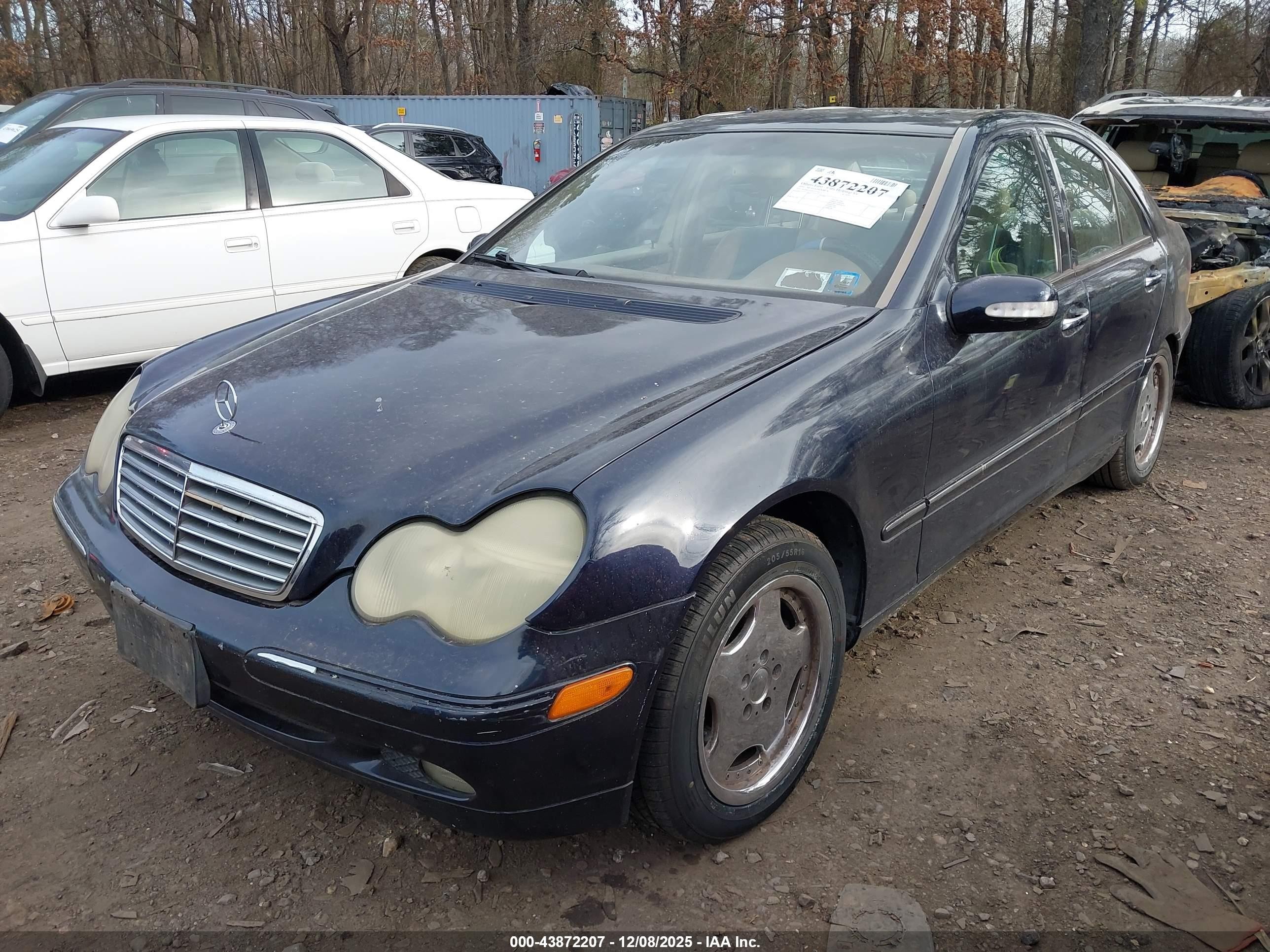 2001 Mercedes-benz C 320   Navy vin: WDBRF64JX1F076513