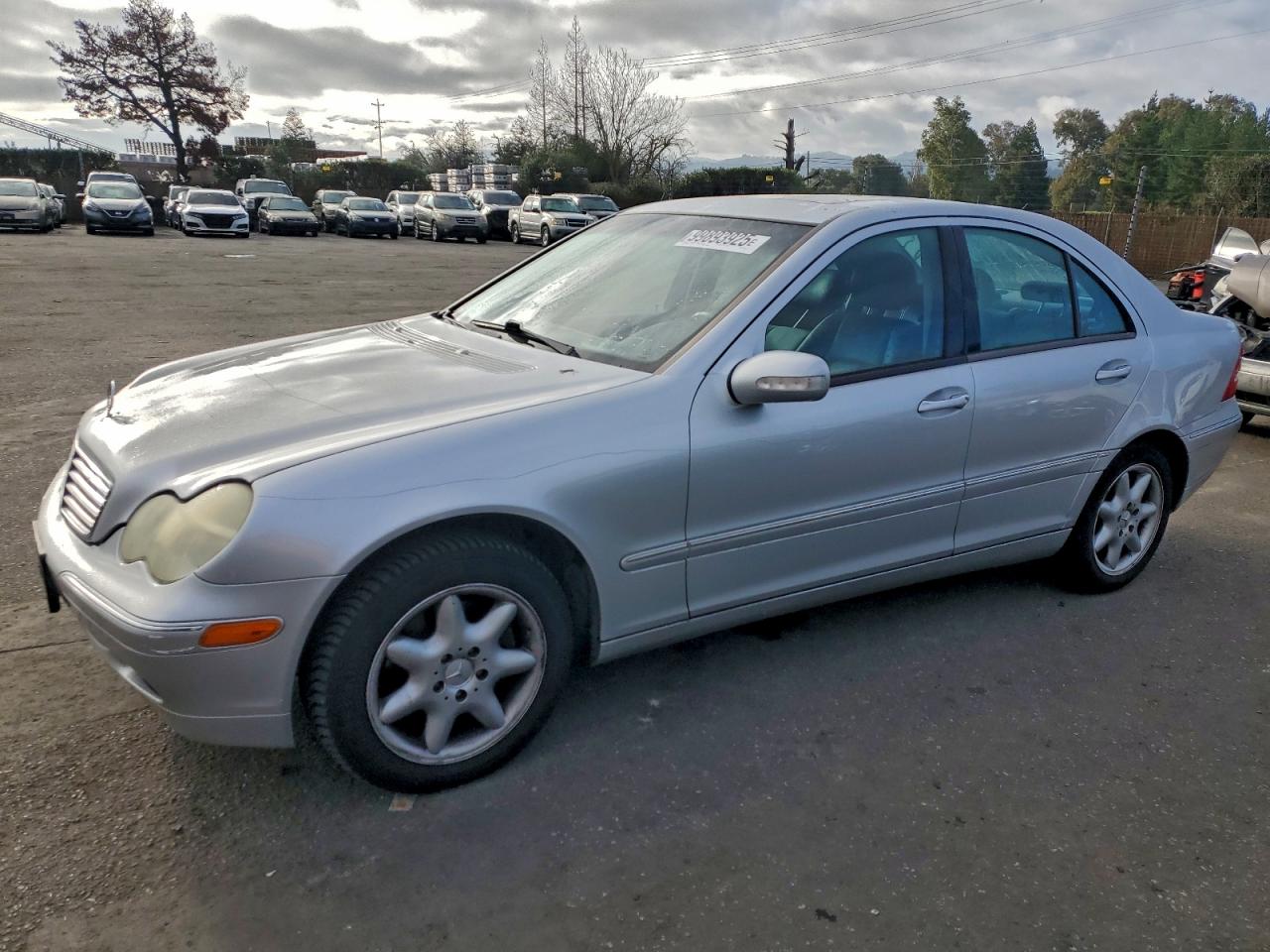 2001 Mercedes-benz C 320 Silver vin: WDBRF64JX1F094414