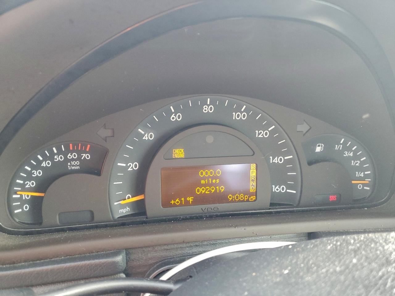 2001 Mercedes-benz C 320 Silver vin: WDBRF64JX1F094414