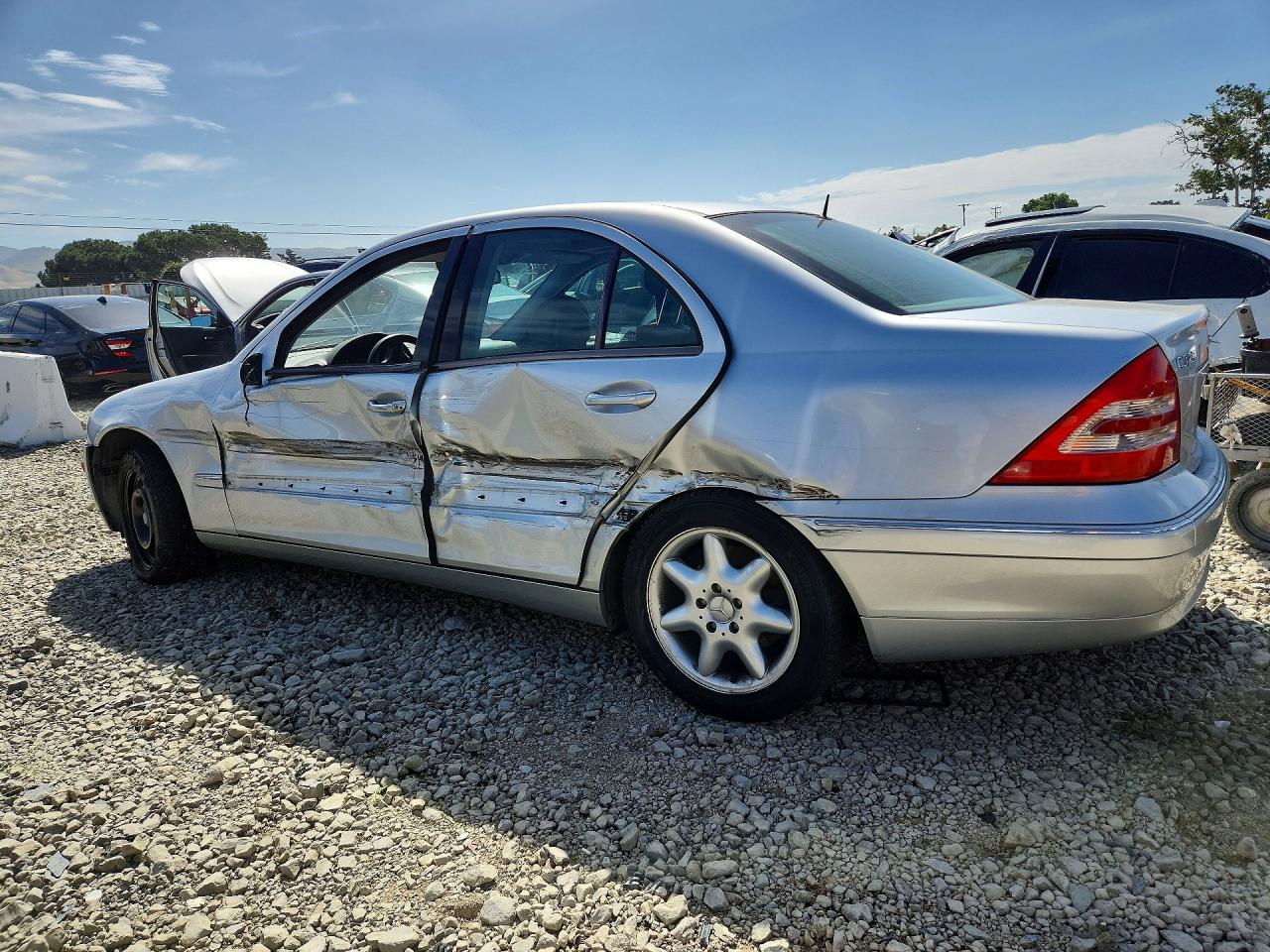 2001 Mercedes-benz C 320 Silver vin: WDBRF64JX1F094414