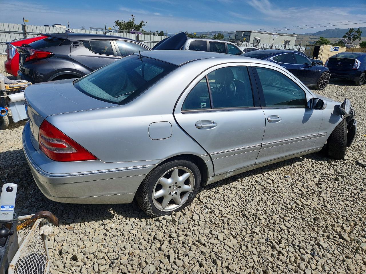 2001 Mercedes-benz C 320 Silver vin: WDBRF64JX1F094414