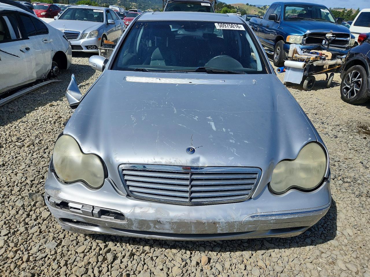 2001 Mercedes-benz C 320 Silver vin: WDBRF64JX1F094414