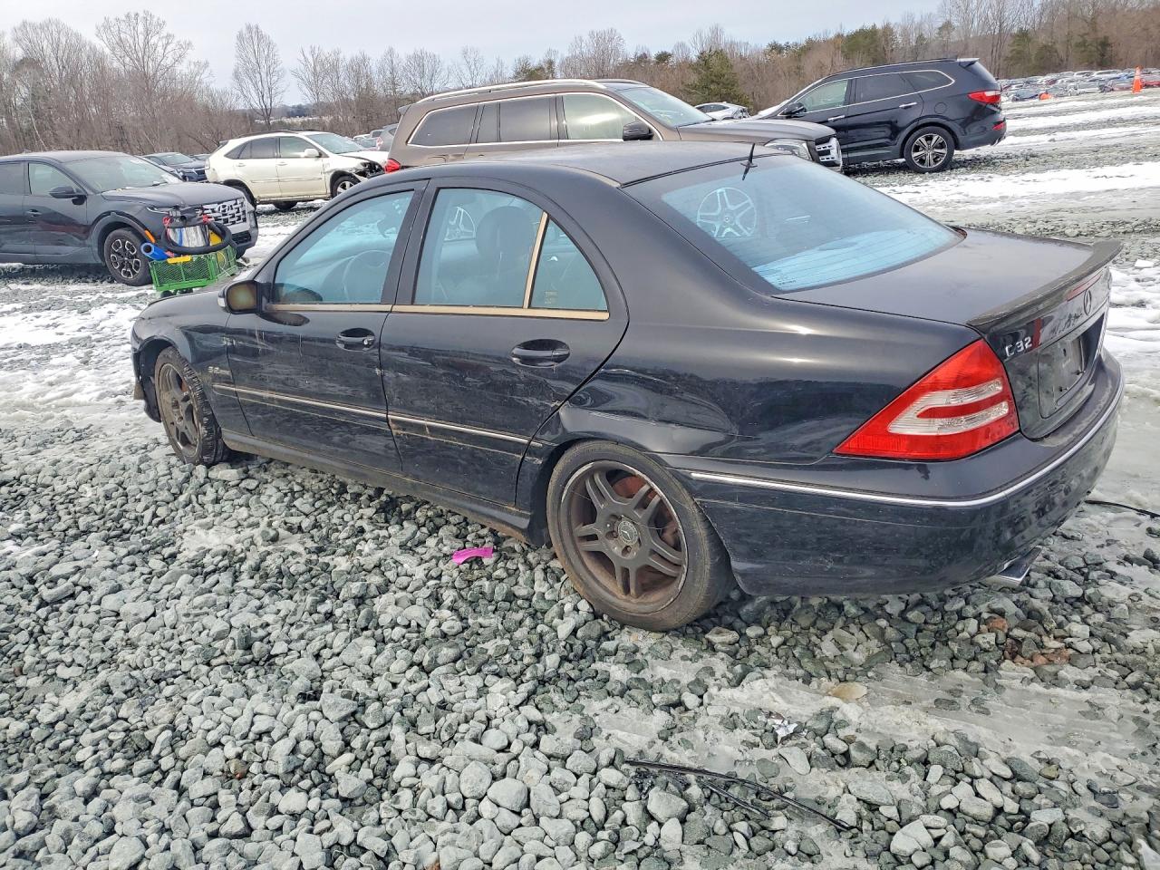 2002 Mercedes-benz C 32 Amg Kompressor Black vin: WDBRF65J02F232851