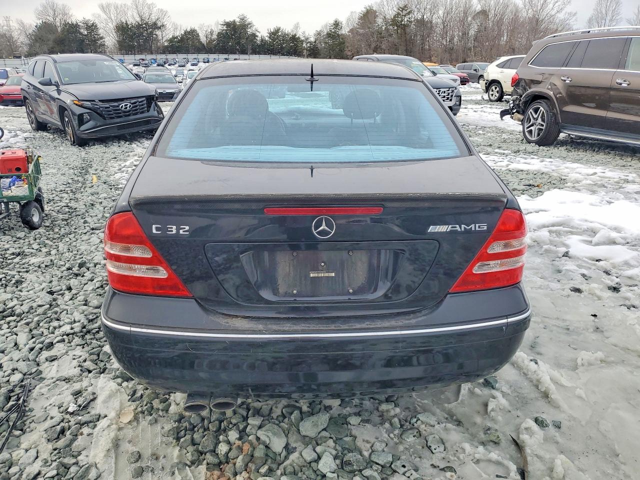 2002 Mercedes-benz C 32 Amg Kompressor Black vin: WDBRF65J02F232851