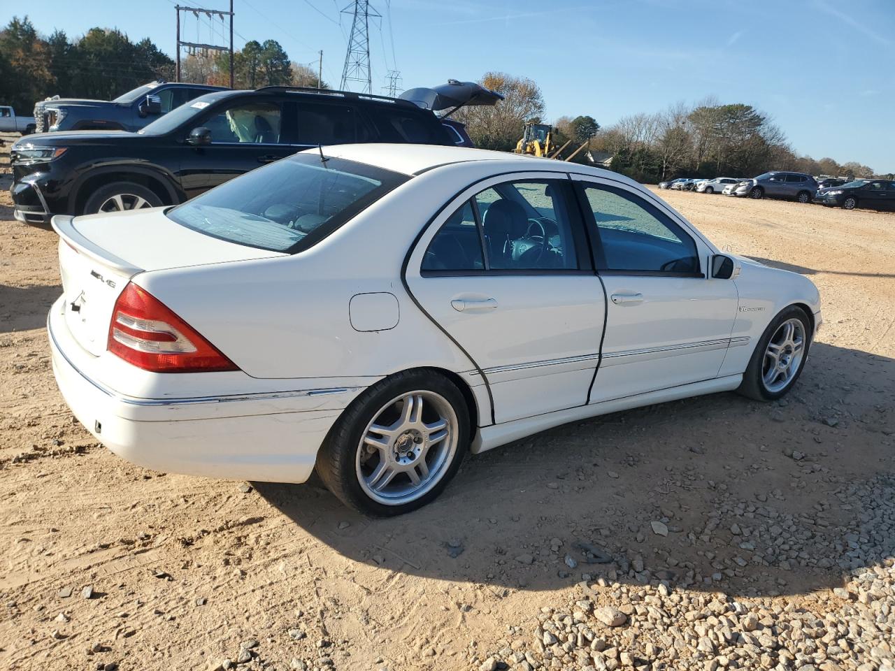 2002 Mercedes-benz C 32 Amg Kompressor White vin: WDBRF65J12F198726
