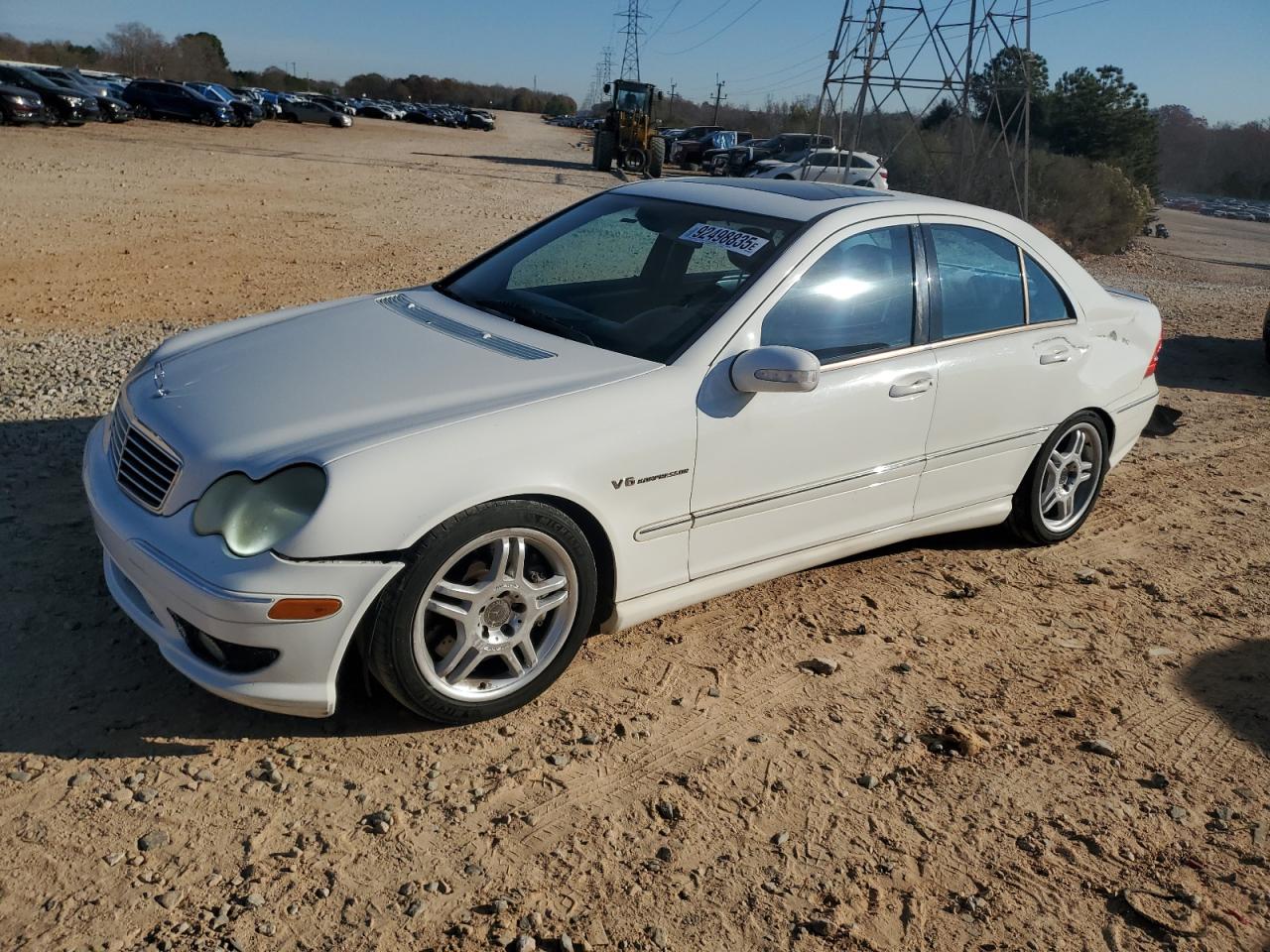 2002 Mercedes-benz C 32 Amg Kompressor White vin: WDBRF65J12F198726