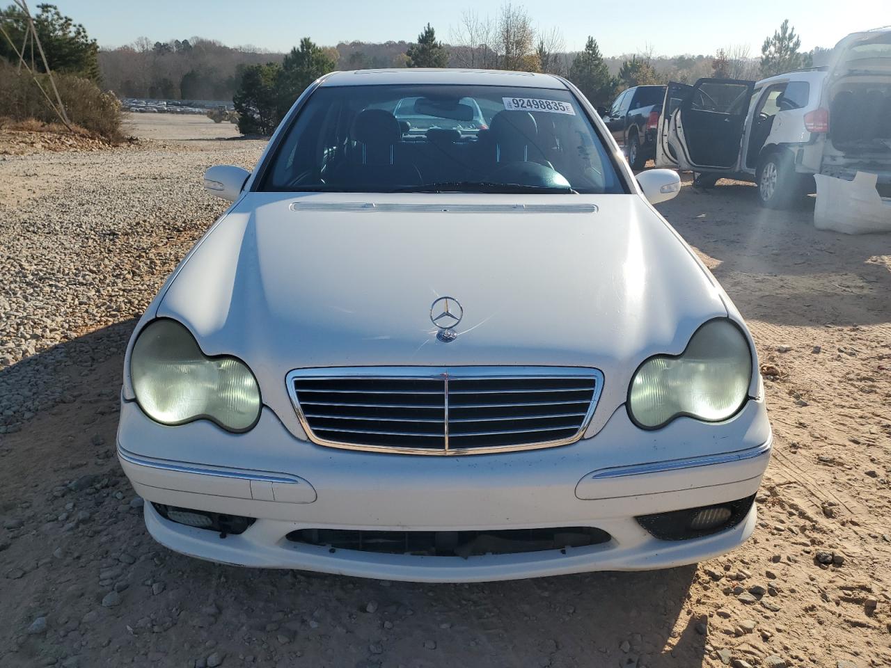 2002 Mercedes-benz C 32 Amg Kompressor White vin: WDBRF65J12F198726