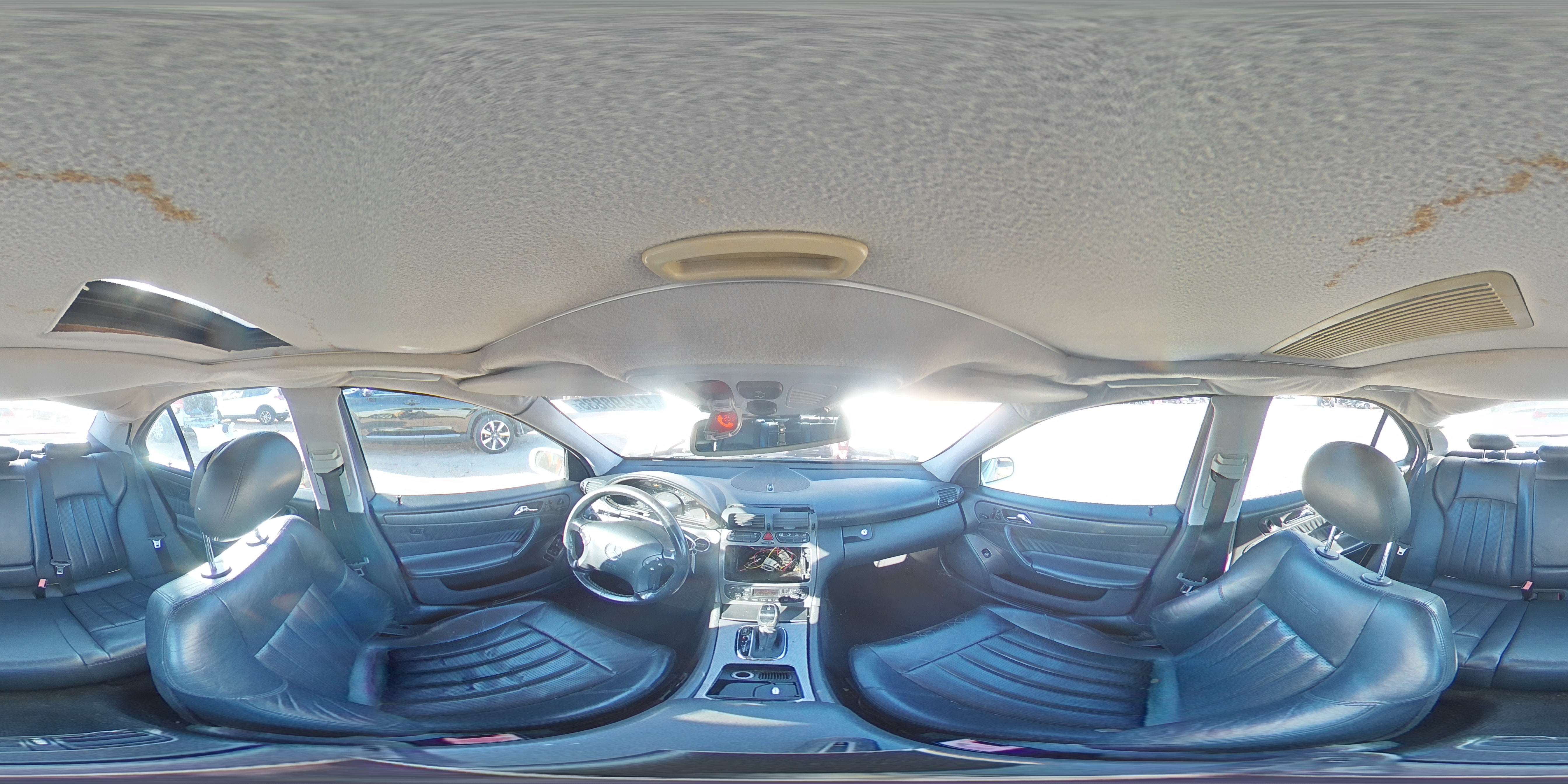 2002 Mercedes-benz C 32 Amg Kompressor White vin: WDBRF65J12F198726