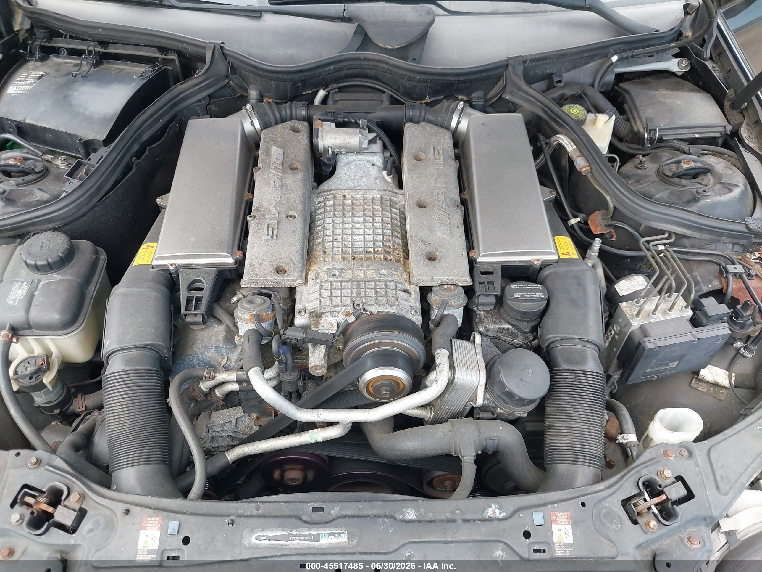 2002 Mercedes-benz C 32 Amg   Черный vin: WDBRF65J12F217999