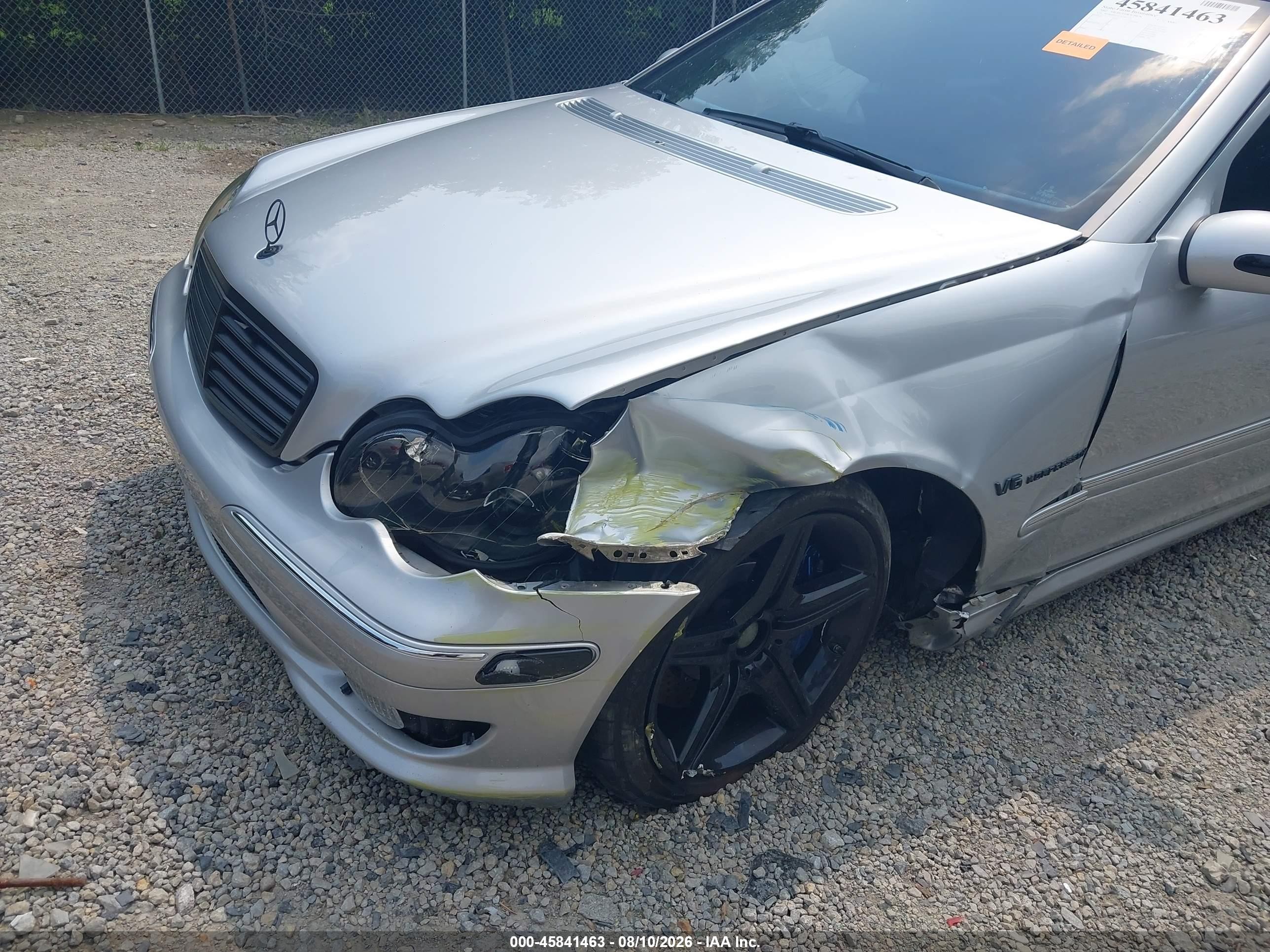 2002 Mercedes-benz C 32 Amg Silver vin: WDBRF65J12F242126
