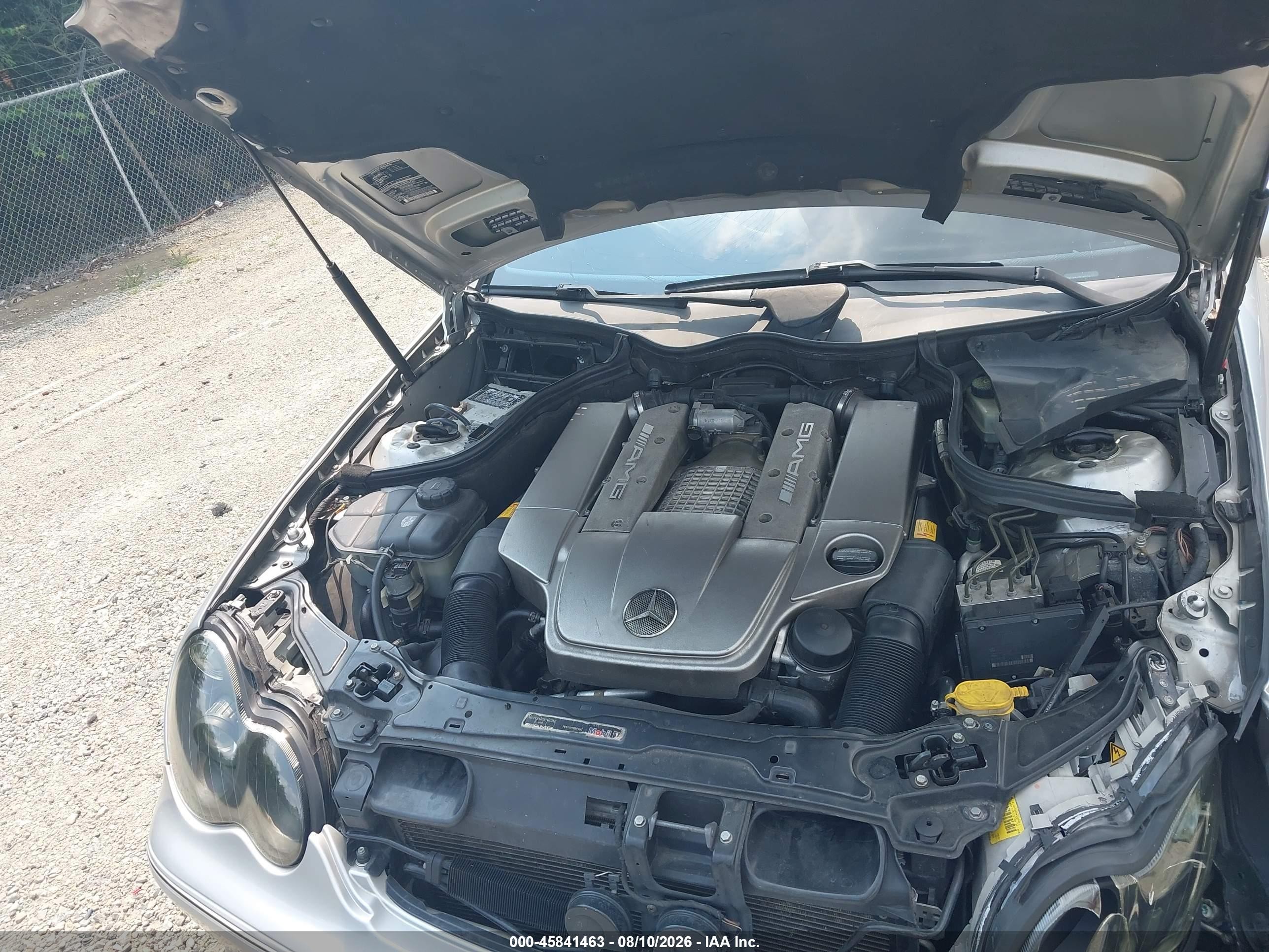 2002 Mercedes-benz C 32 Amg Silver vin: WDBRF65J12F242126
