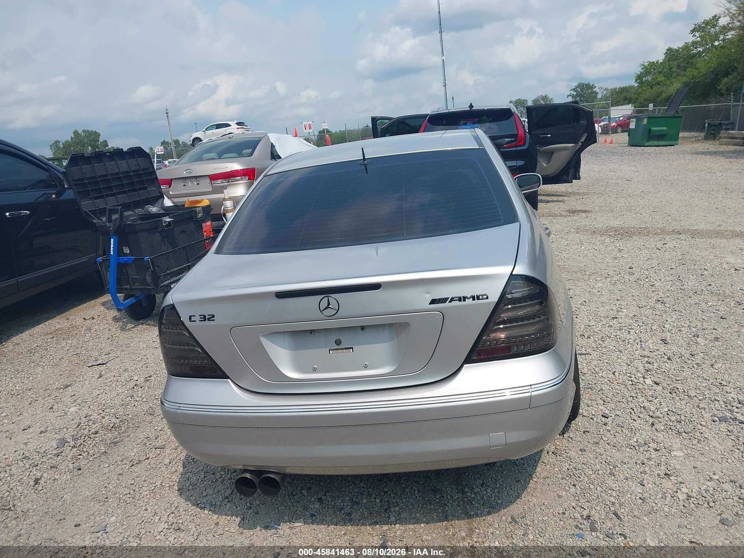 2002 Mercedes-benz C 32 Amg Silver vin: WDBRF65J12F242126