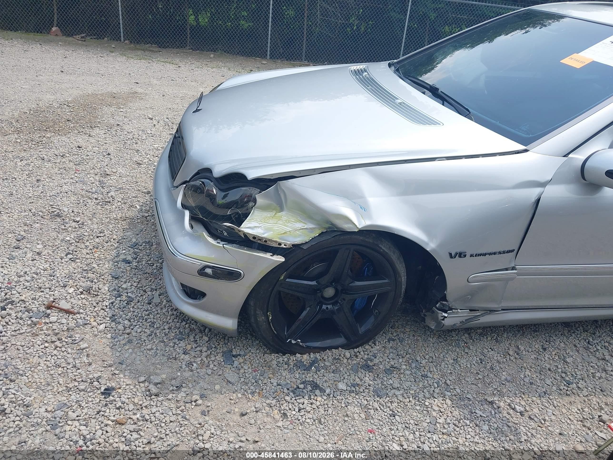 2002 Mercedes-benz C 32 Amg Silver vin: WDBRF65J12F242126