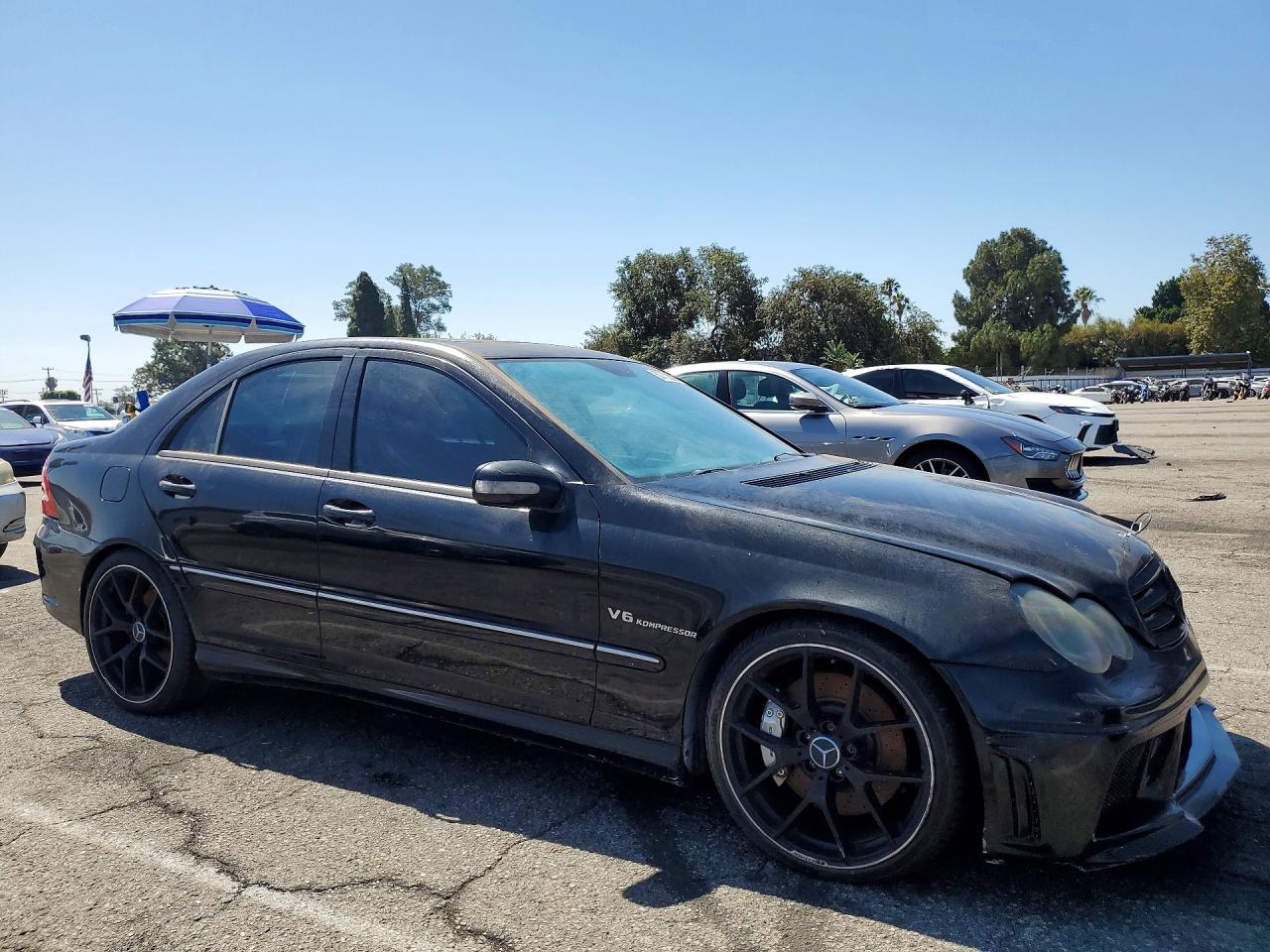 2003 Mercedes-benz C 32 Amg Kompressor Черный vin: WDBRF65J13F411496