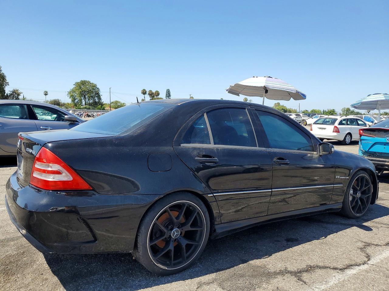 2003 Mercedes-benz C 32 Amg Kompressor Black vin: WDBRF65J13F411496