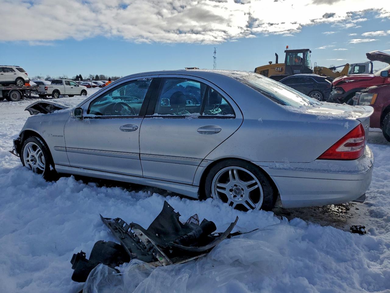 2003 Mercedes-benz C 32 Amg Kompressor Silver vin: WDBRF65J23F364298