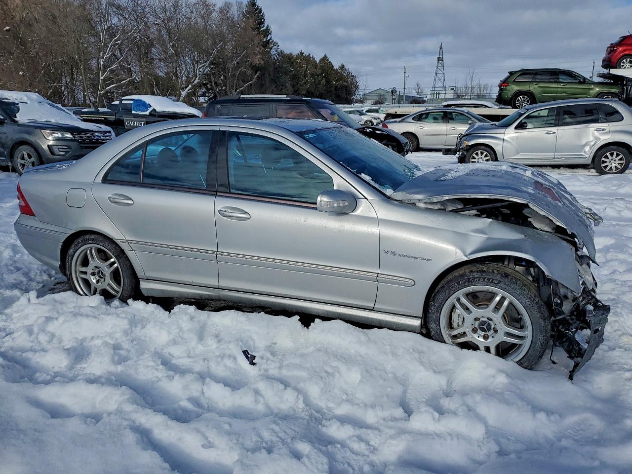 2003 Mercedes-benz C 32 Amg Kompressor Silver vin: WDBRF65J23F364298