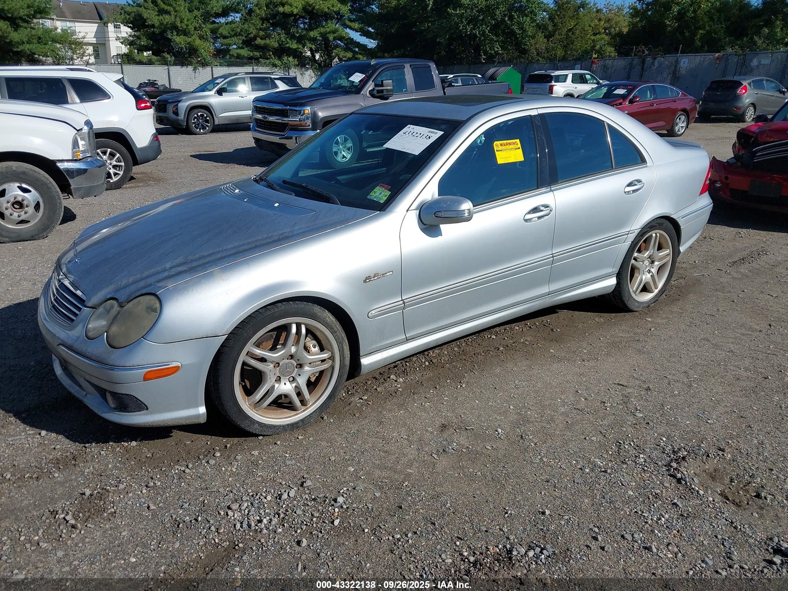 2006 Mercedes-benz C 55 Amg   Silver vin: WDBRF76J06F740750