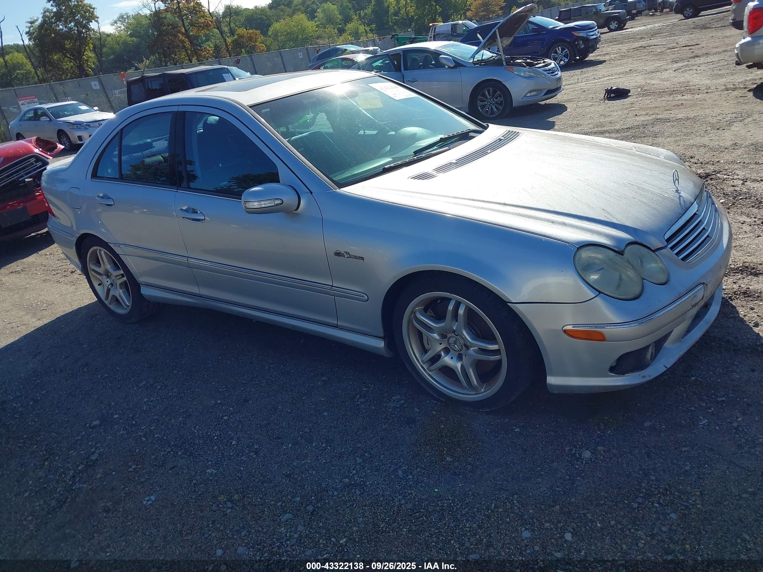 2006 Mercedes-benz C 55 Amg   Серебряный vin: WDBRF76J06F740750