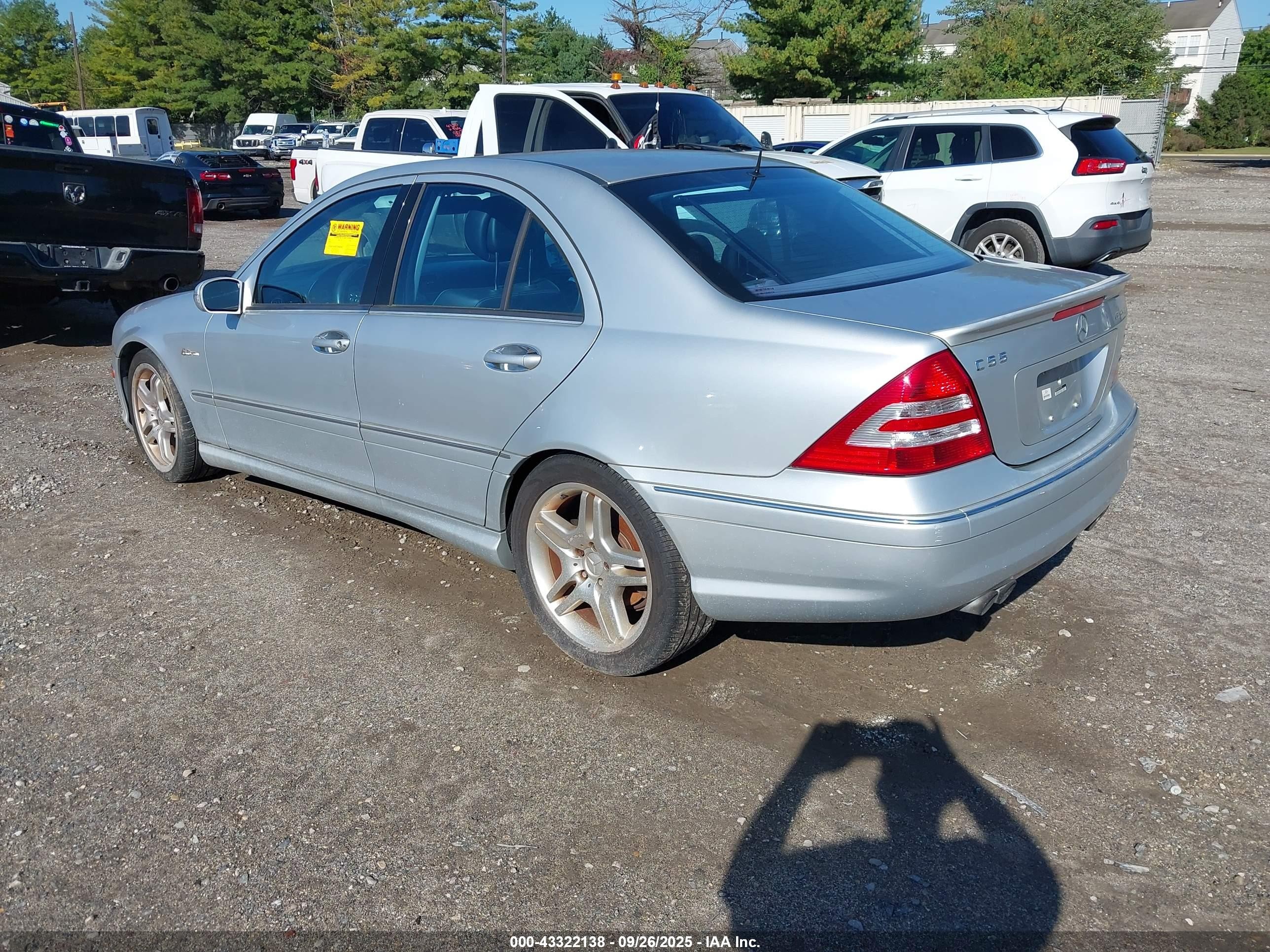 2006 Mercedes-benz C 55 Amg   Silver vin: WDBRF76J06F740750