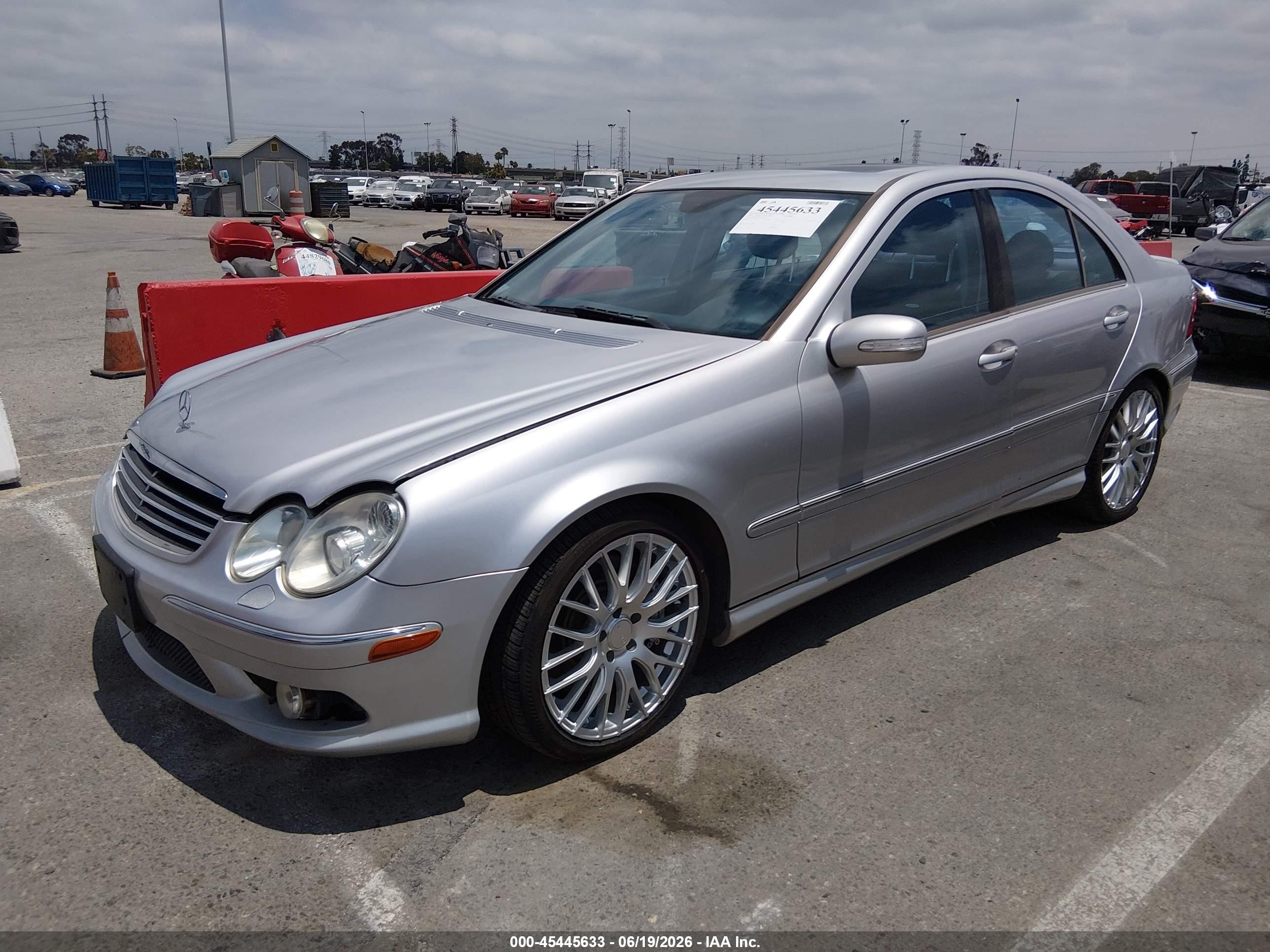 2005 Mercedes-benz C 55 Amg   Silver vin: WDBRF76J35F601534