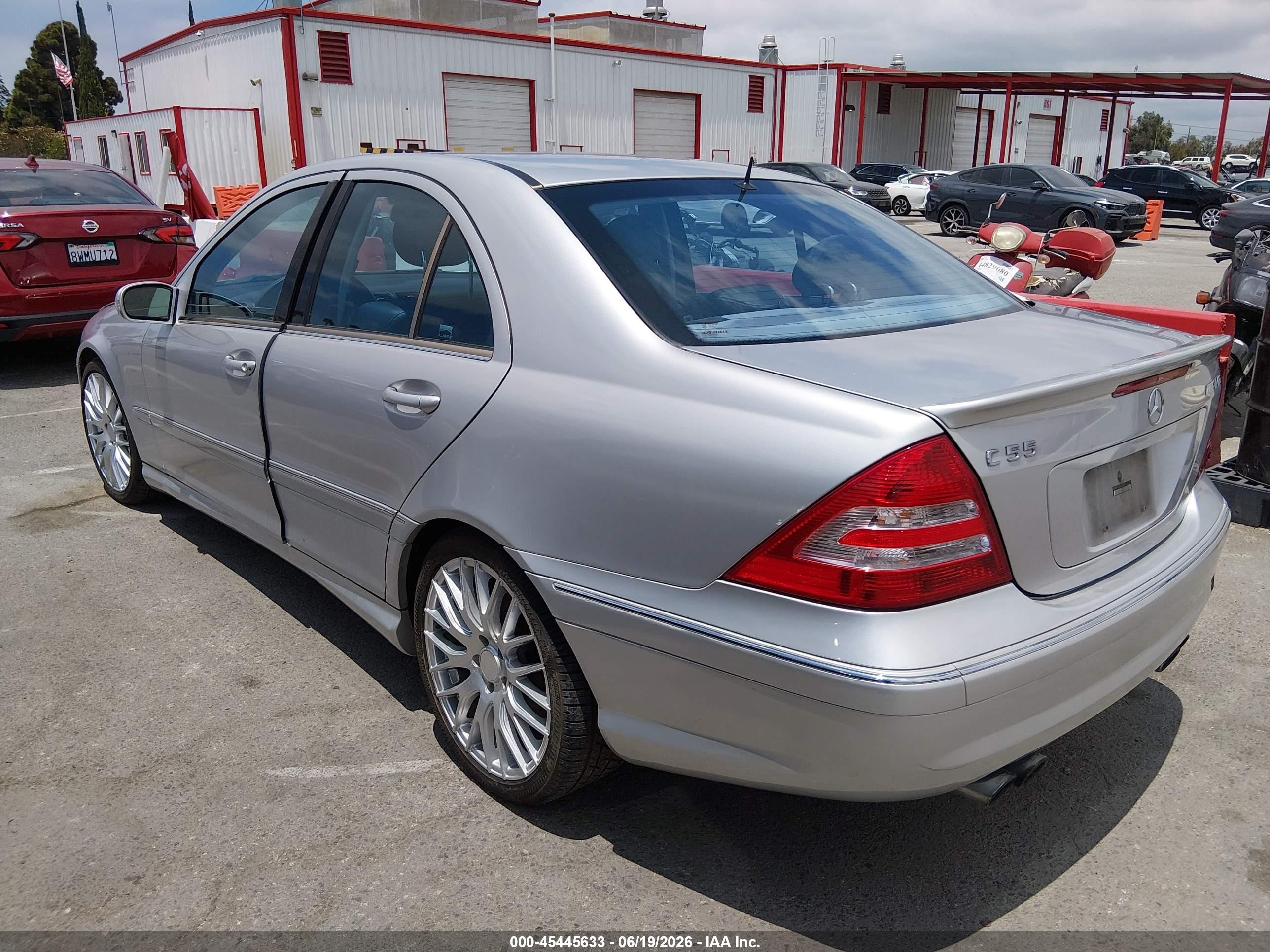2005 Mercedes-benz C 55 Amg   Silver vin: WDBRF76J35F601534