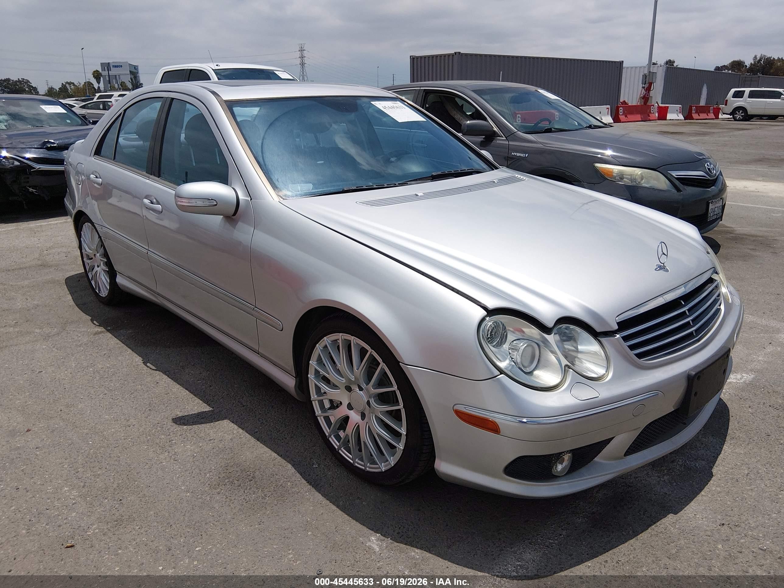 2005 Mercedes-benz C 55 Amg   Silver vin: WDBRF76J35F601534
