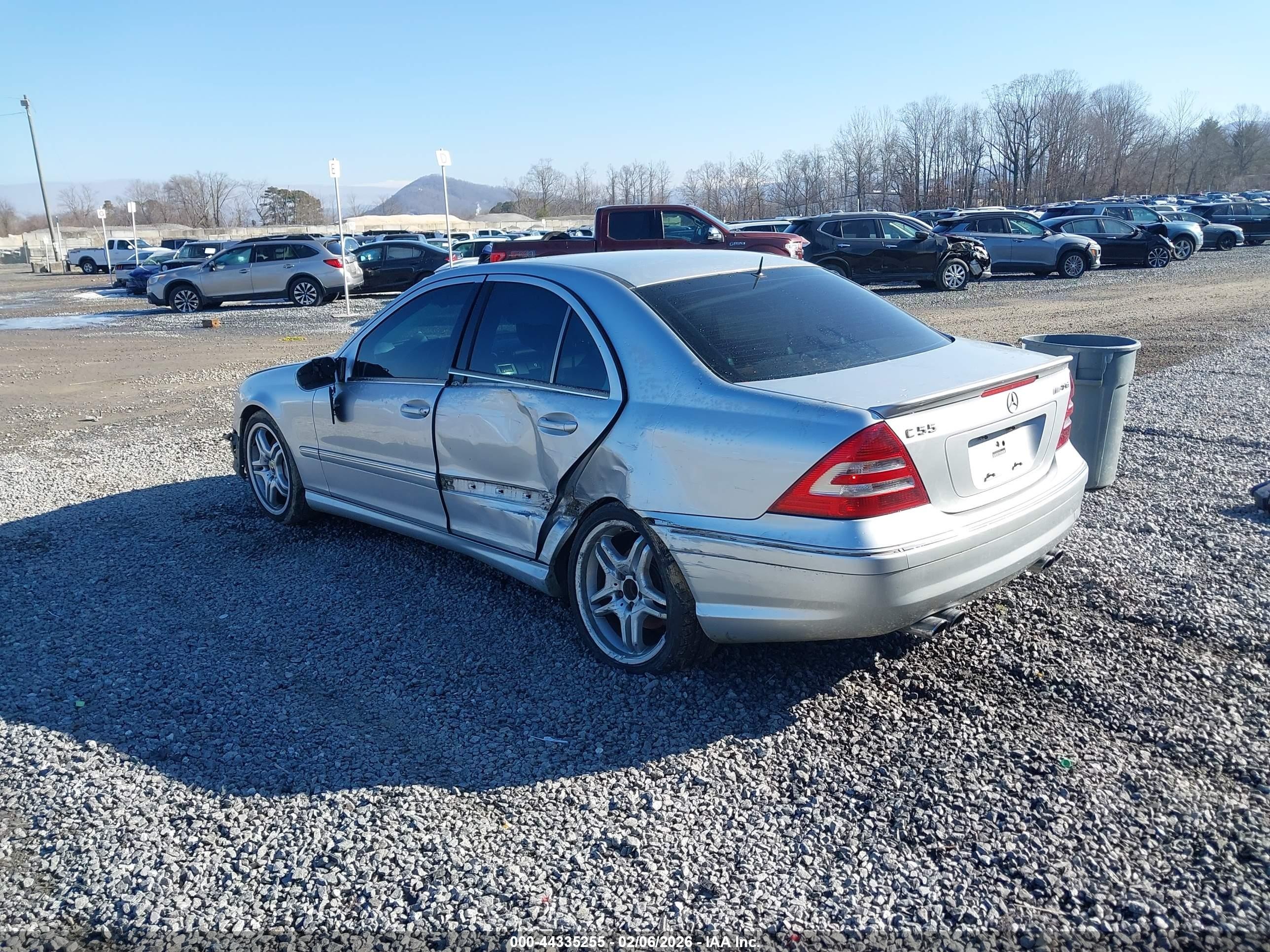 2006 Mercedes-benz C 55 Amg   Серебряный vin: WDBRF76J36F750544