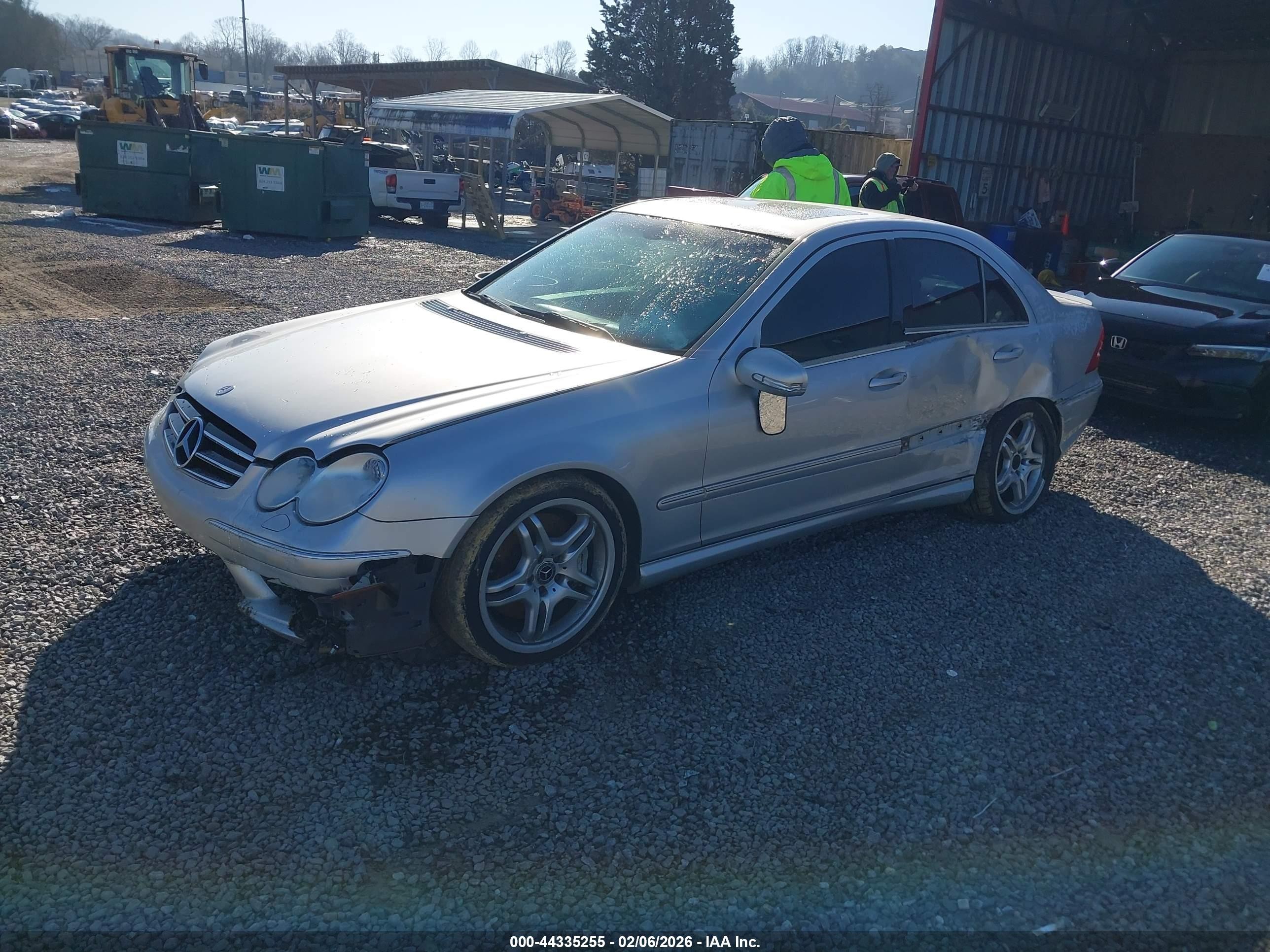 2006 Mercedes-benz C 55 Amg   Серебряный vin: WDBRF76J36F750544