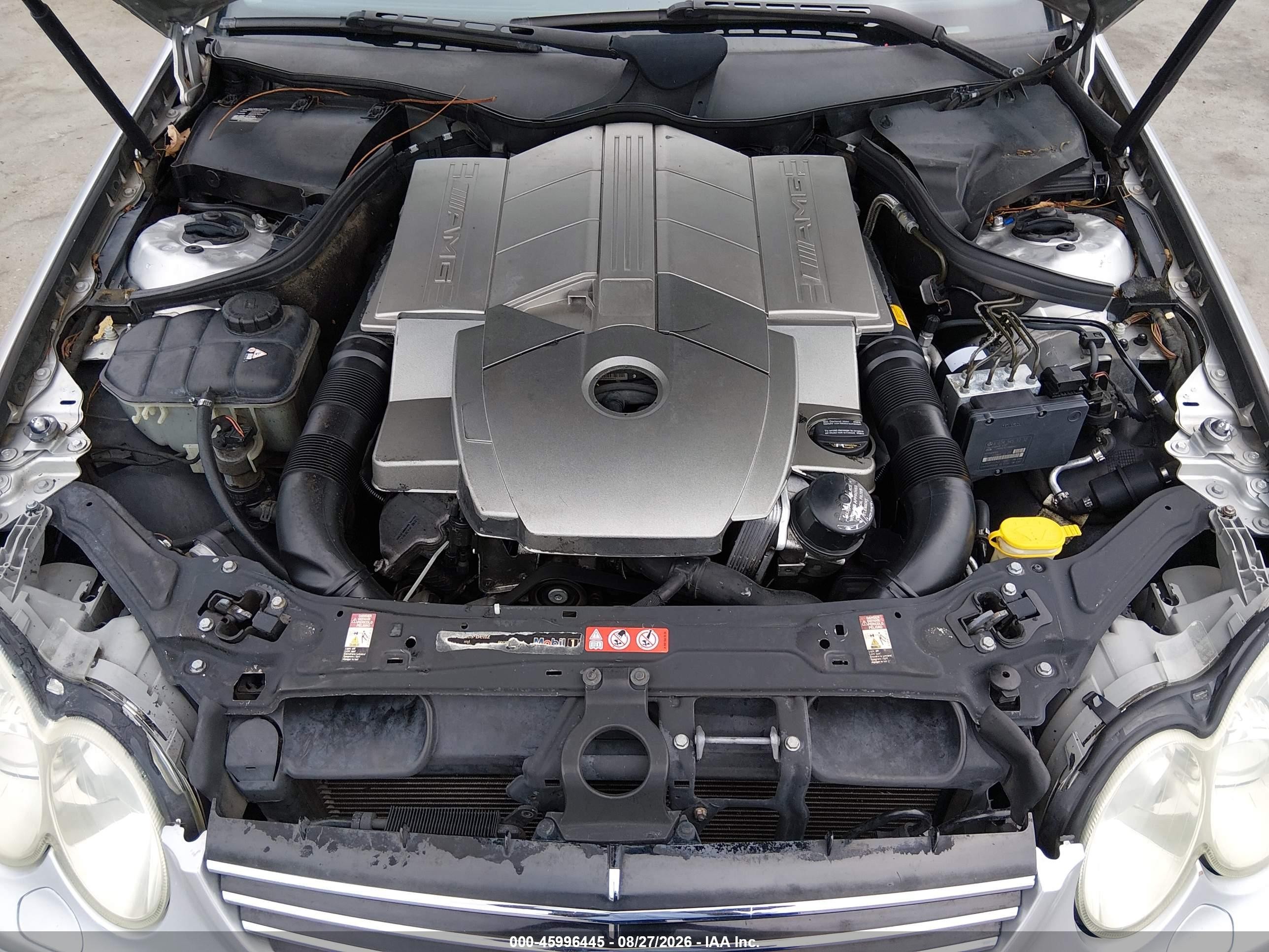 2005 Mercedes-benz C-class 5.5l Amg Silver vin: WDBRF76J45F580242