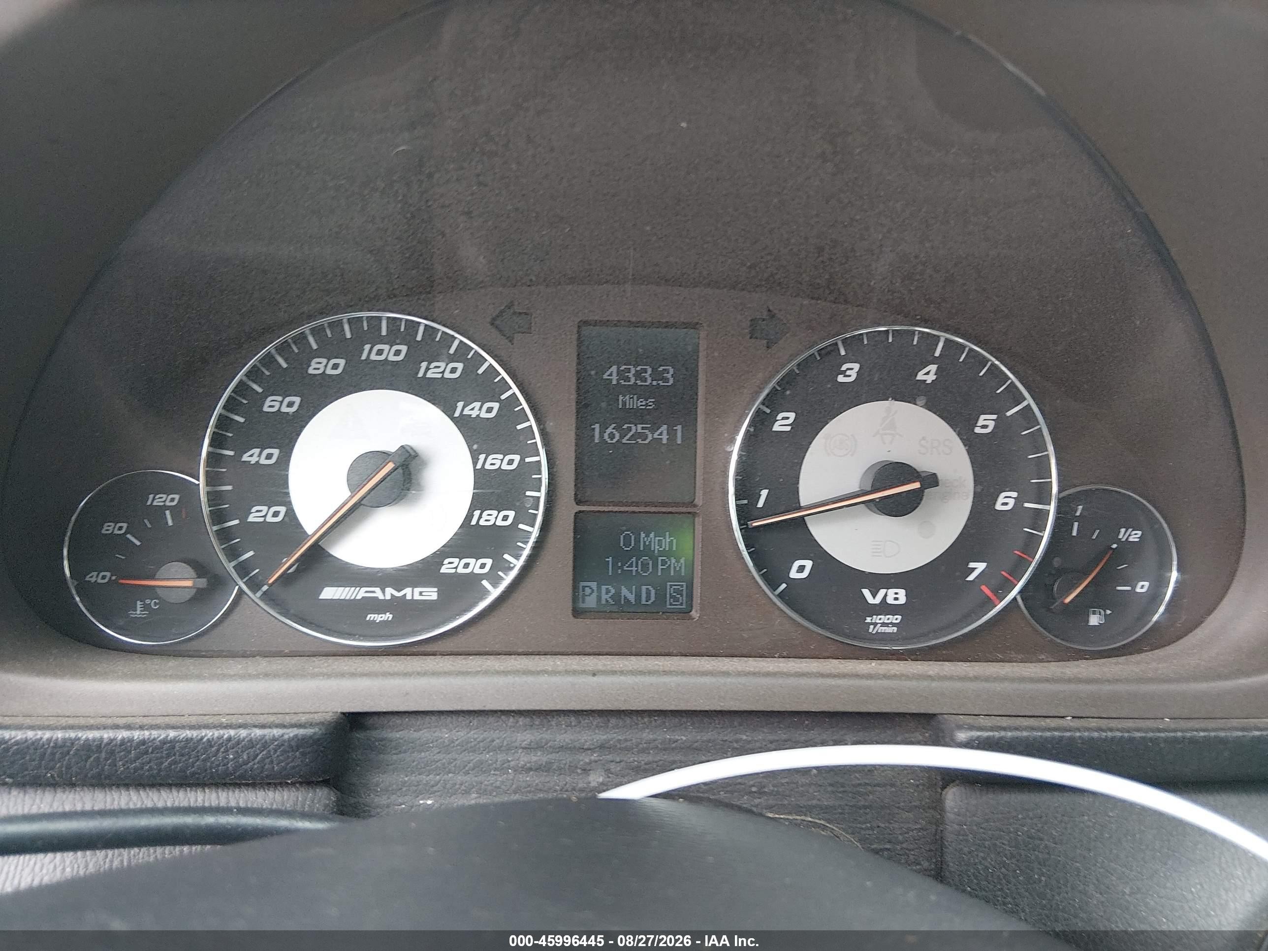 2005 Mercedes-benz C-class 5.5l Amg Silver vin: WDBRF76J45F580242