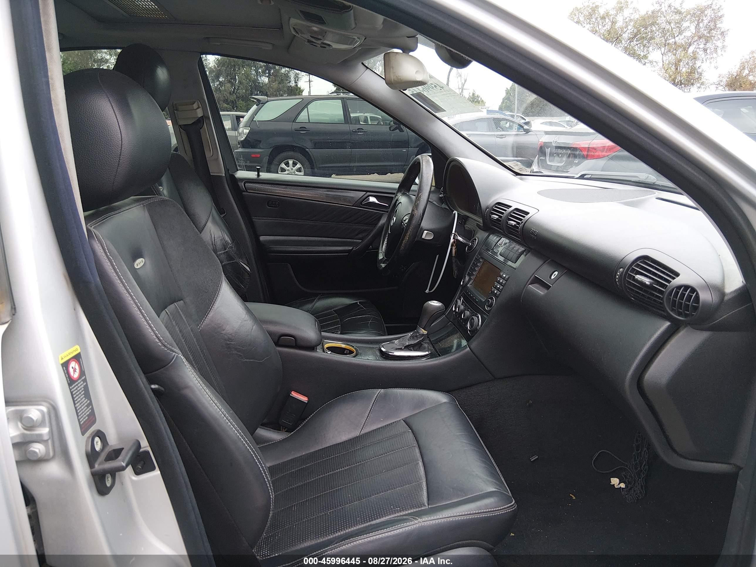 2005 Mercedes-benz C-class 5.5l Amg Silver vin: WDBRF76J45F580242