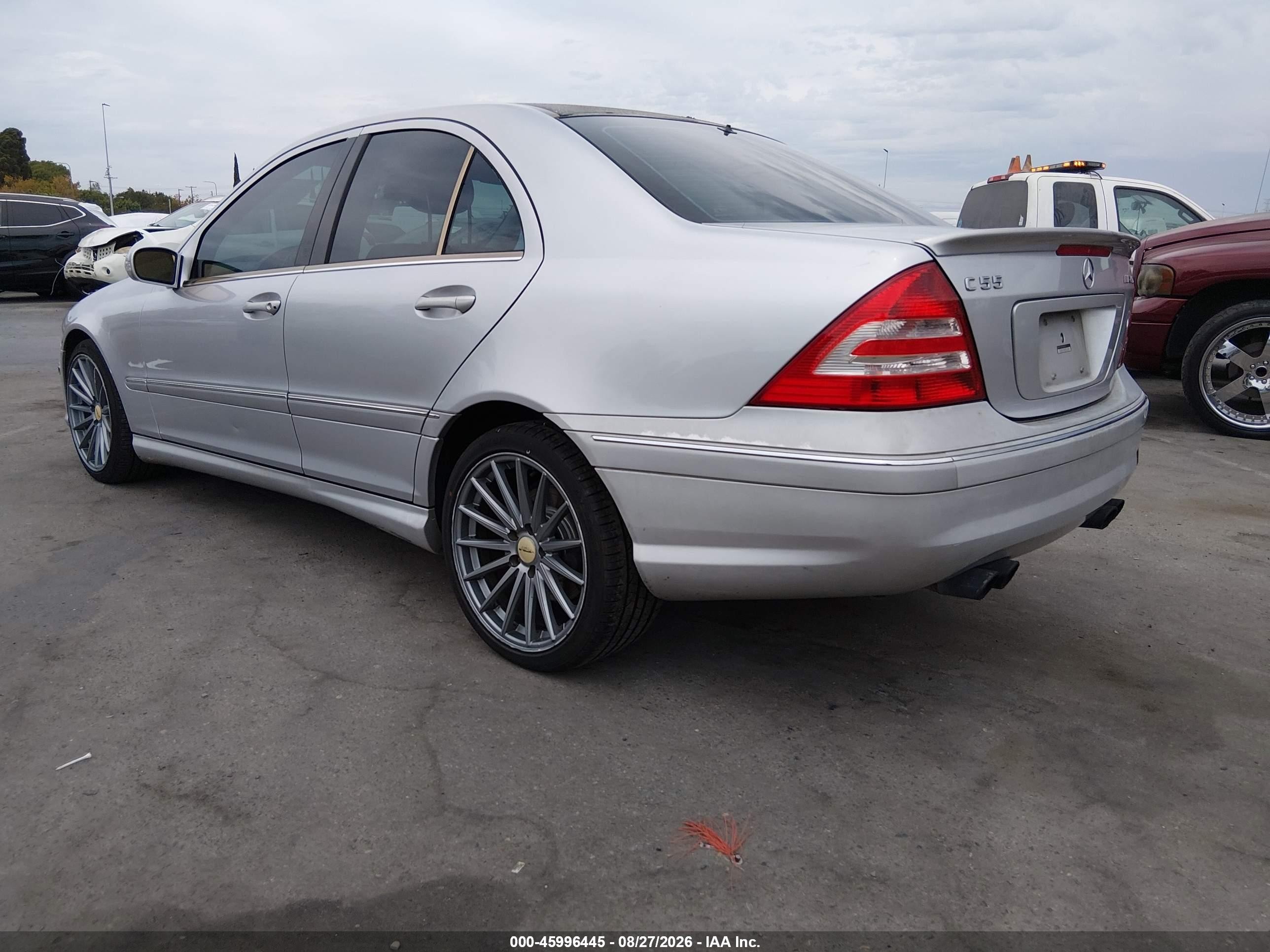 2005 Mercedes-benz C-class 5.5l Amg Silver vin: WDBRF76J45F580242