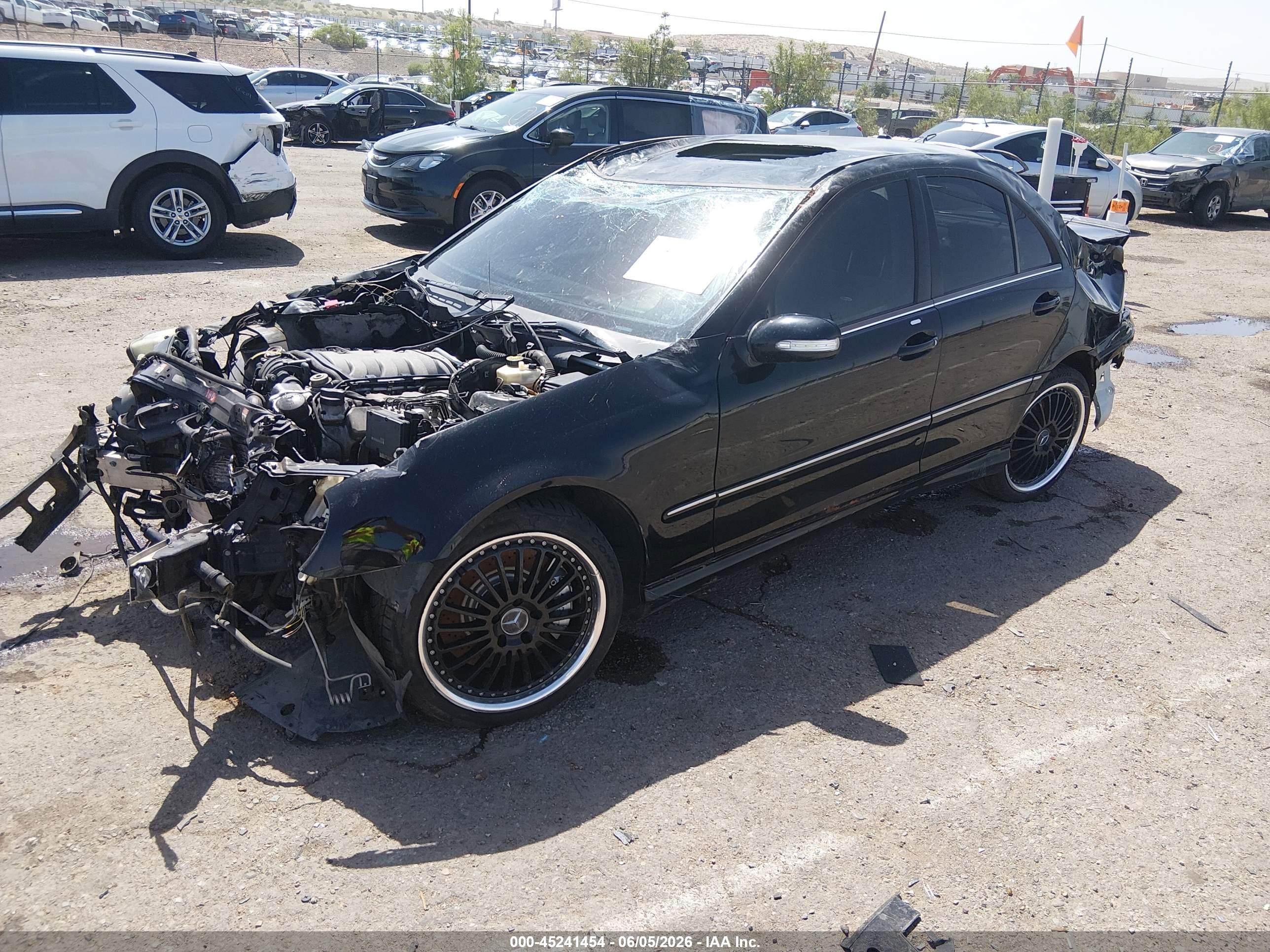 2006 Mercedes-benz C 55 Amg   Черный vin: WDBRF76J46F771676