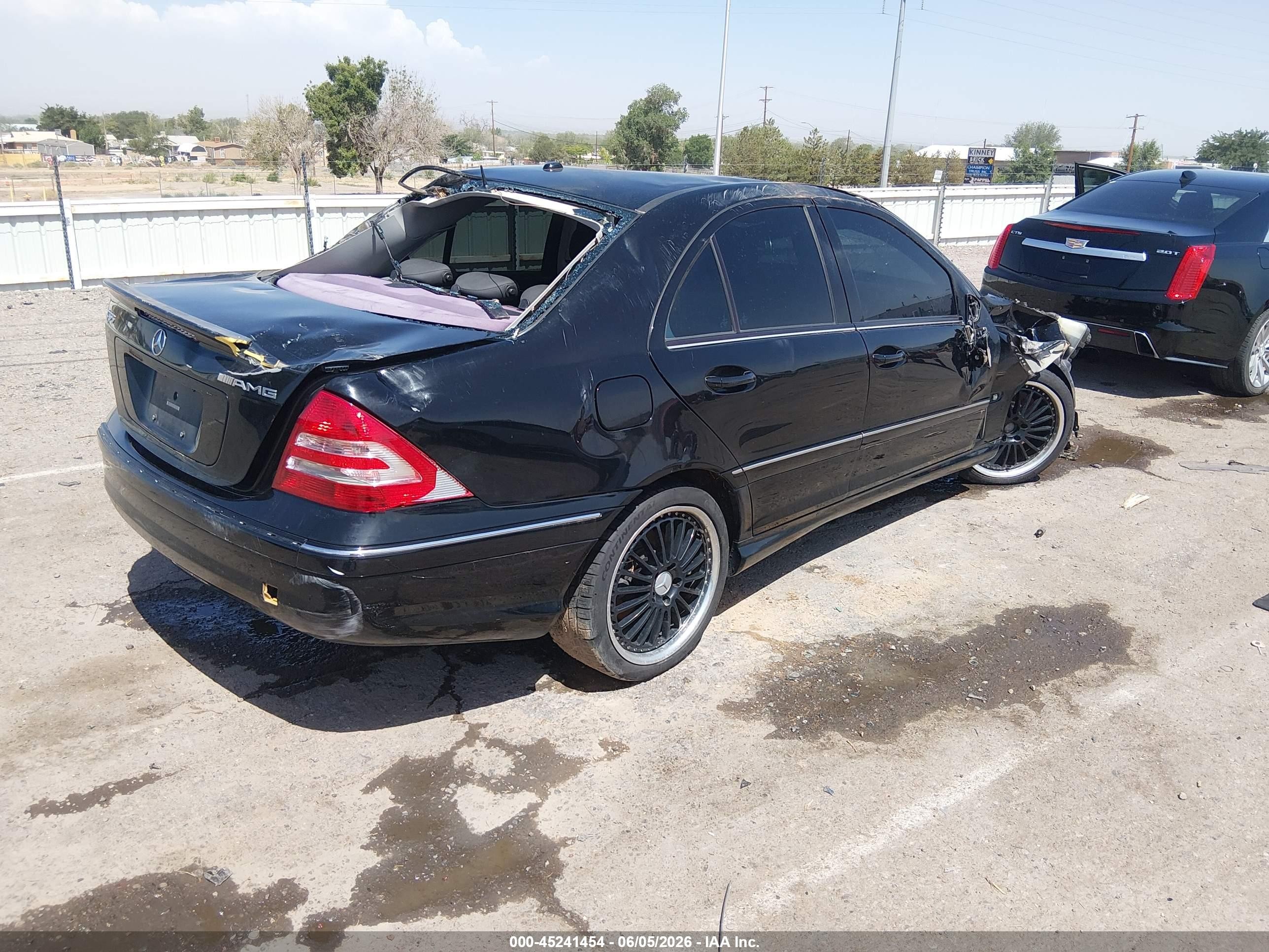 2006 Mercedes-benz C 55 Amg   Черный vin: WDBRF76J46F771676