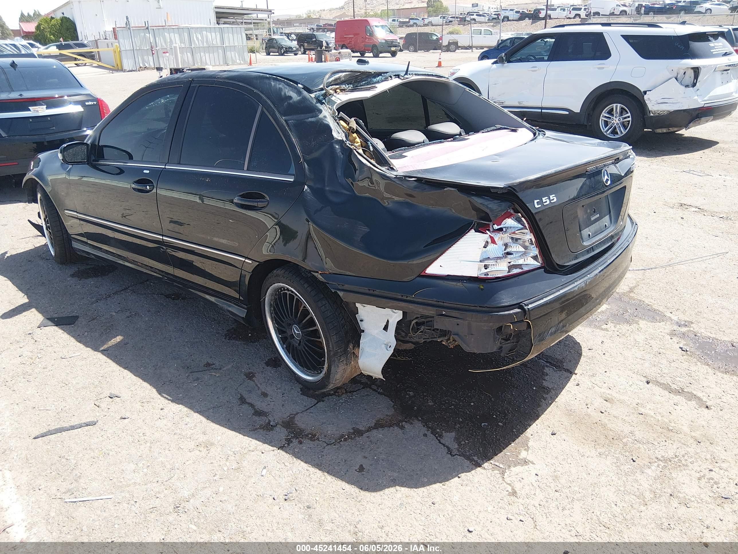 2006 Mercedes-benz C 55 Amg   Черный vin: WDBRF76J46F771676