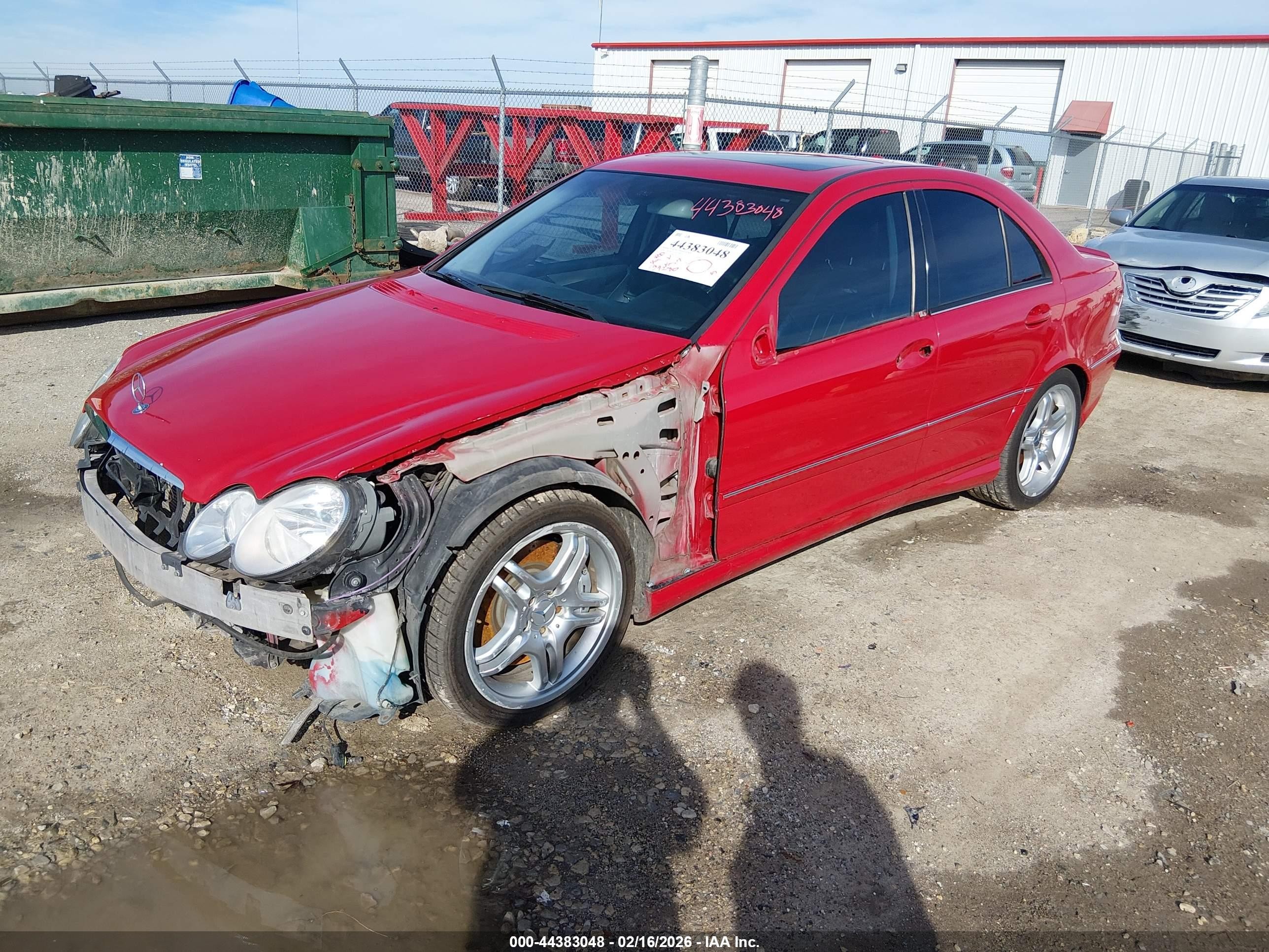 2006 Mercedes-benz C 55 Amg   Красный vin: WDBRF76J46F821086