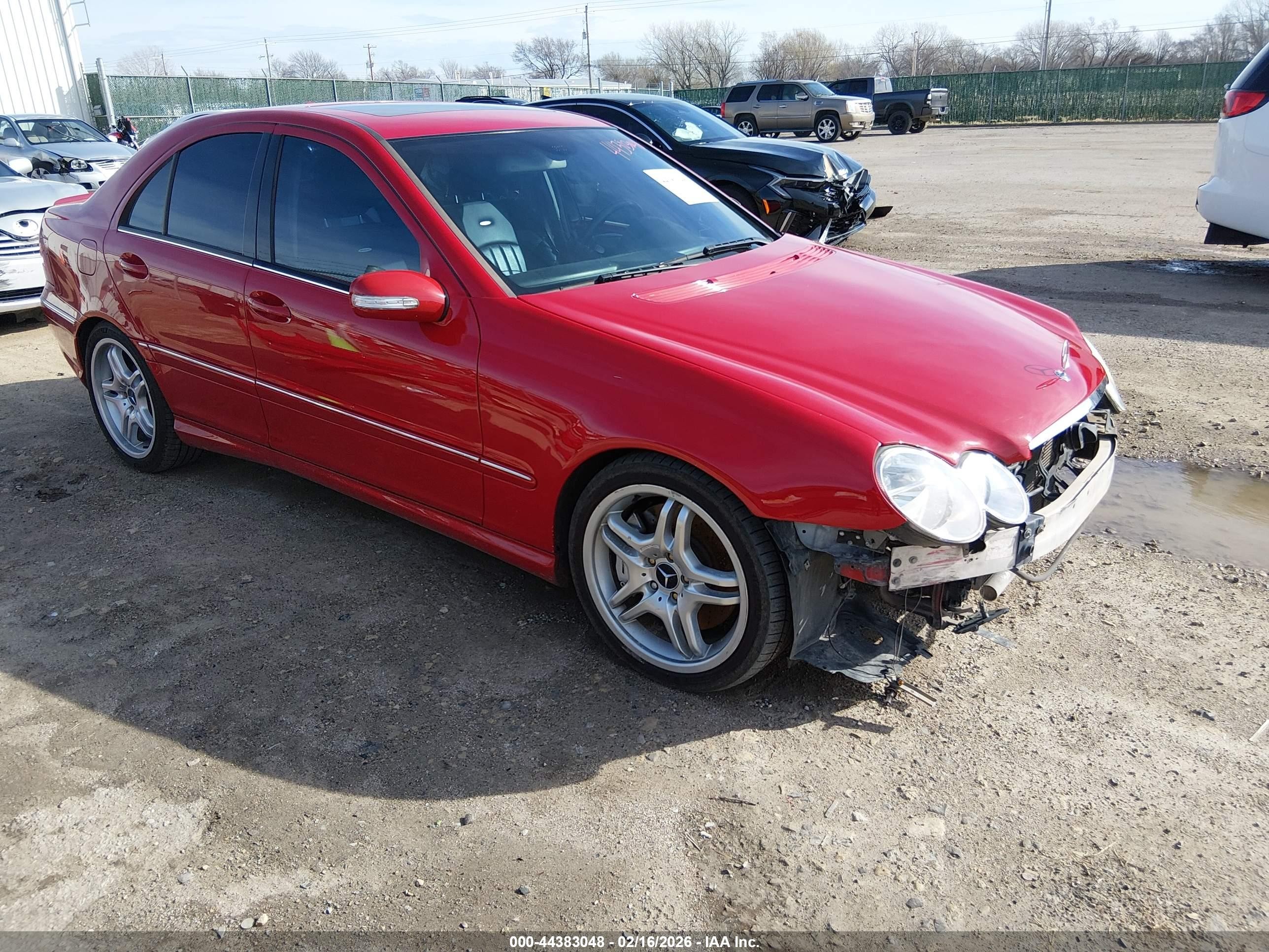 2006 Mercedes-benz C 55 Amg   Красный vin: WDBRF76J46F821086
