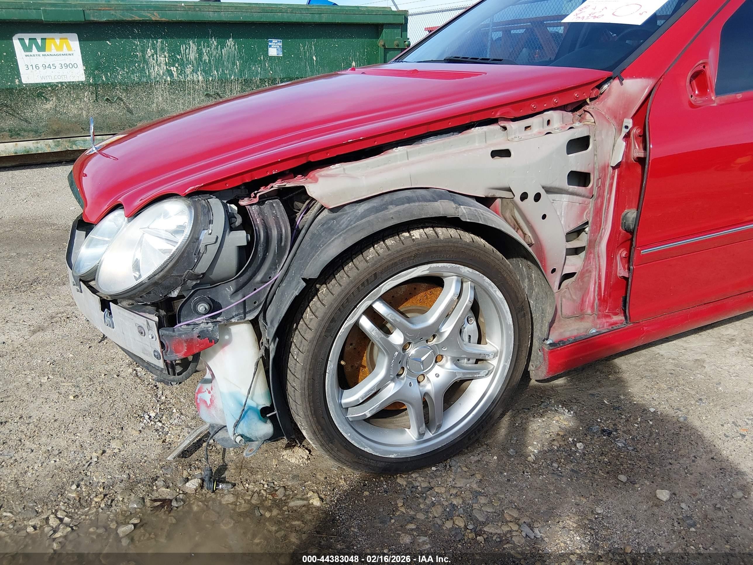 2006 Mercedes-benz C 55 Amg   Красный vin: WDBRF76J46F821086