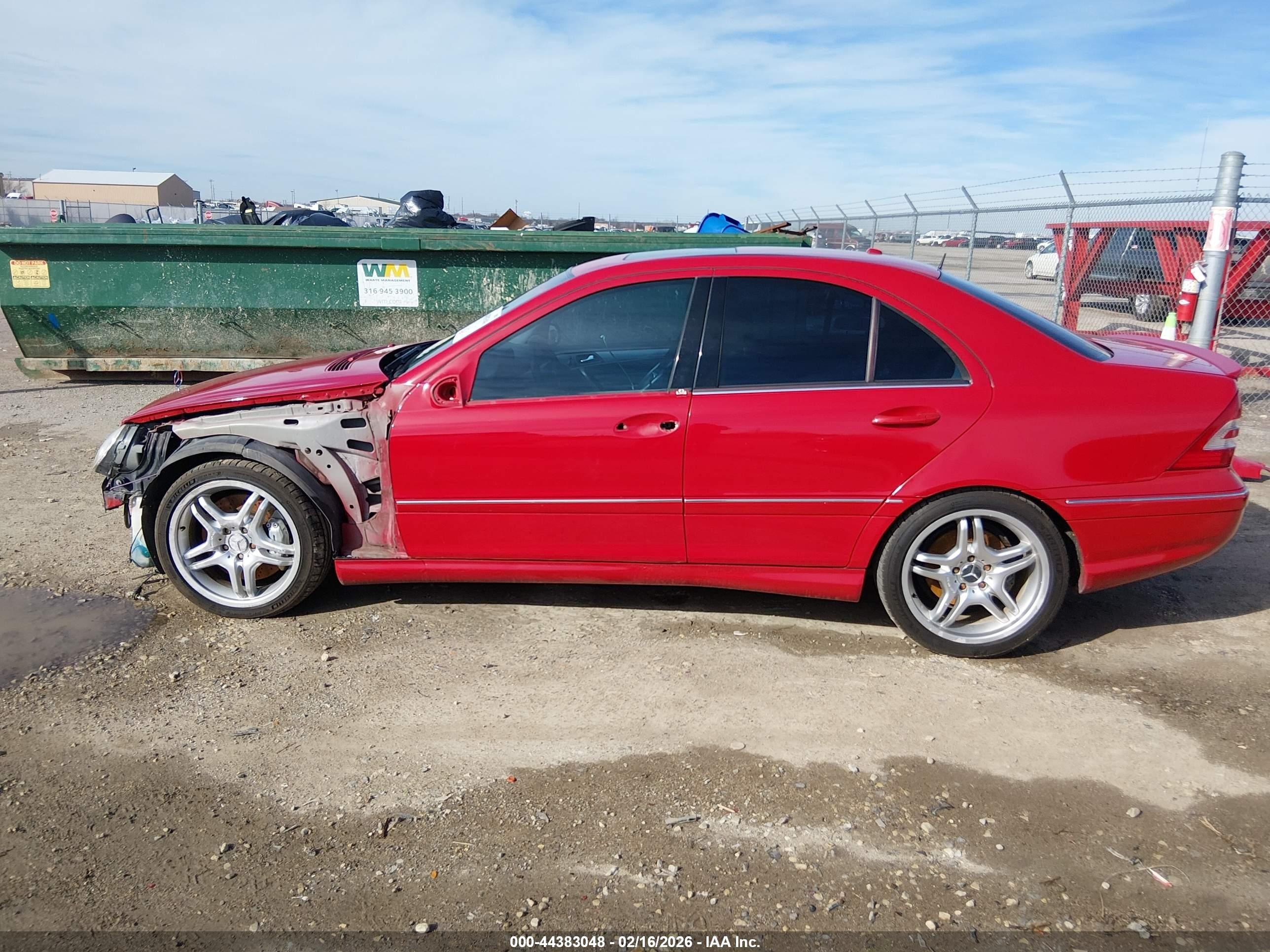 2006 Mercedes-benz C 55 Amg   Красный vin: WDBRF76J46F821086