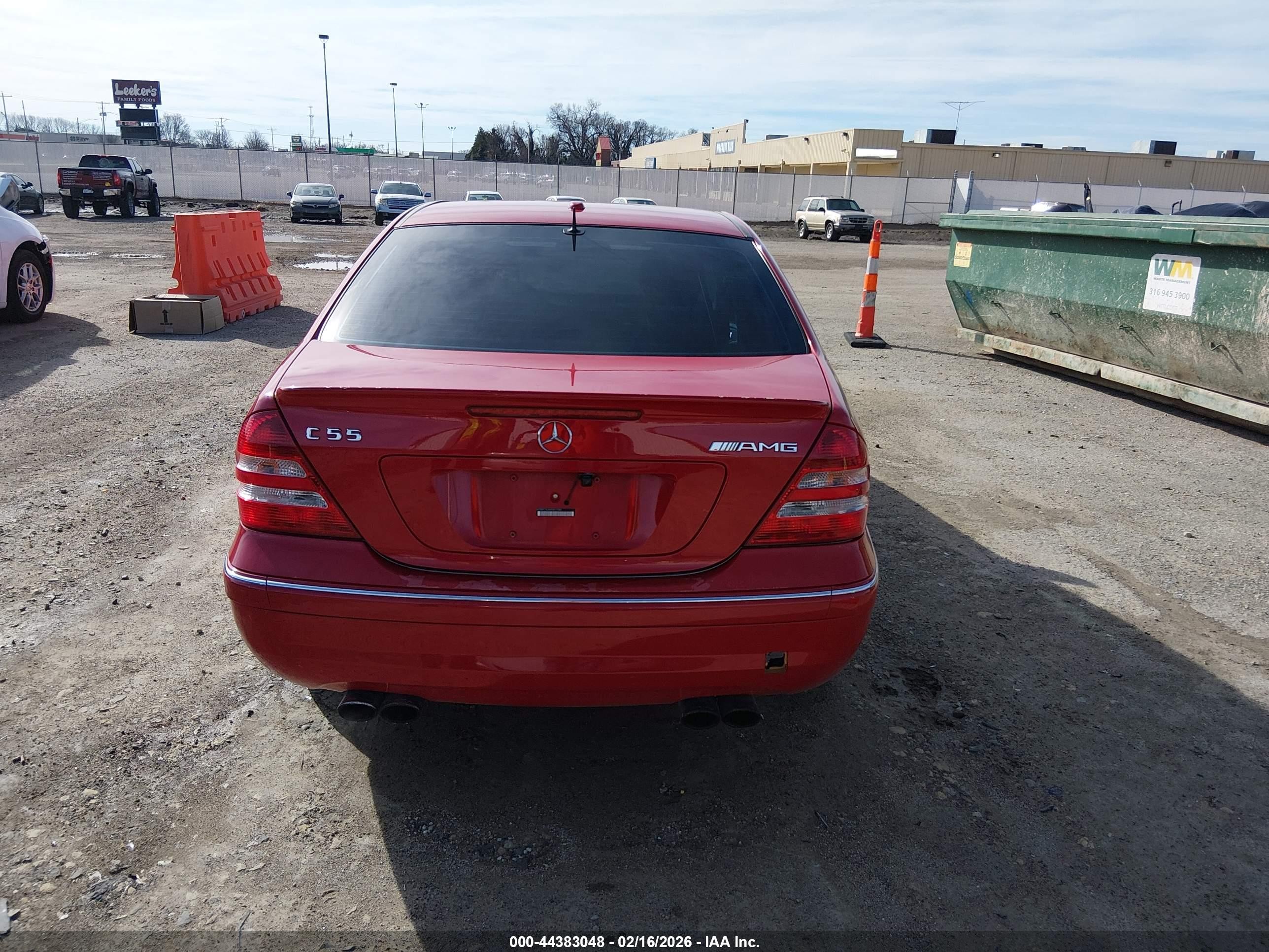 2006 Mercedes-benz C 55 Amg   Красный vin: WDBRF76J46F821086