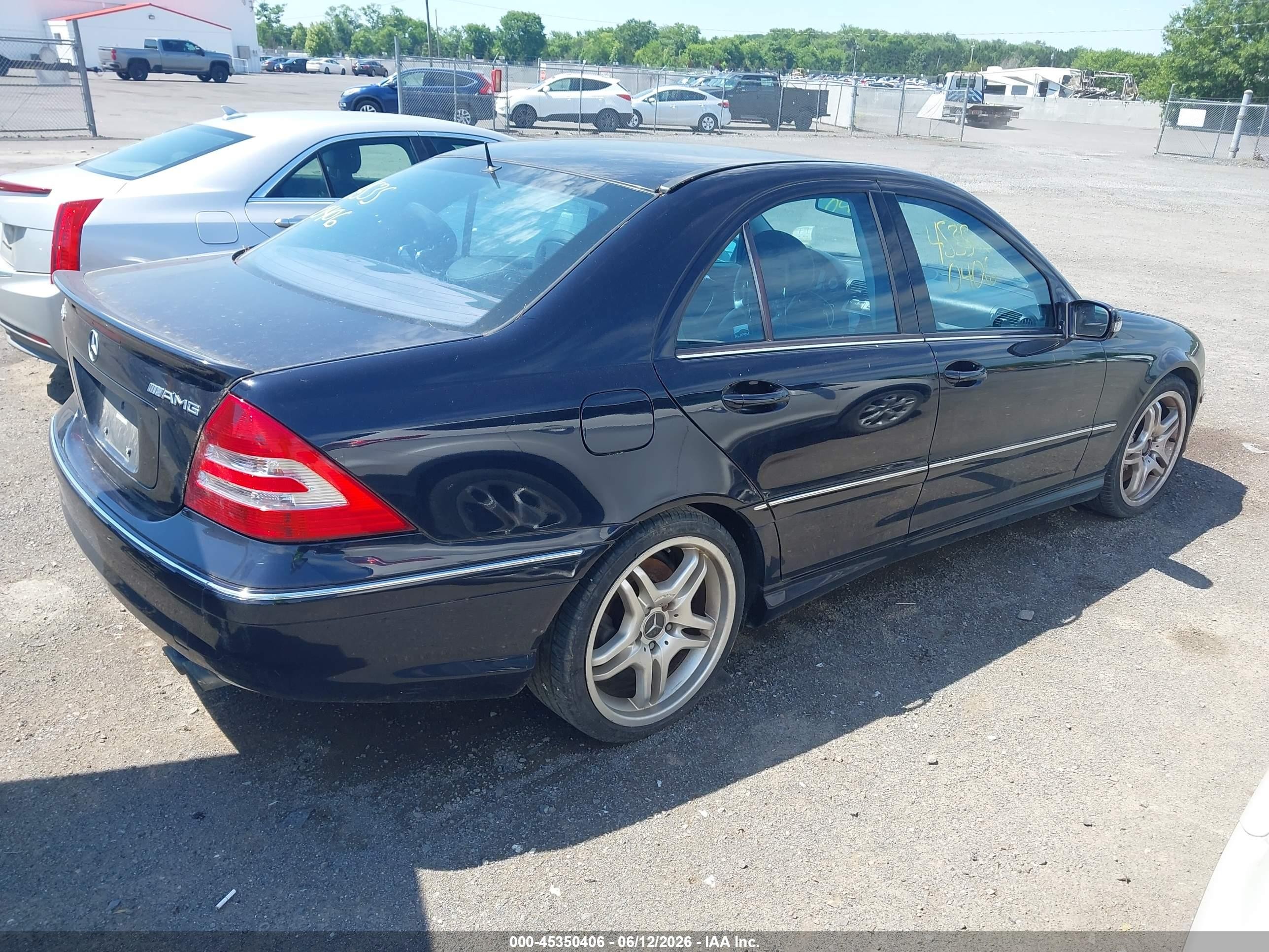 2005 Mercedes-benz C 55 Amg   Черный vin: WDBRF76J75F632012