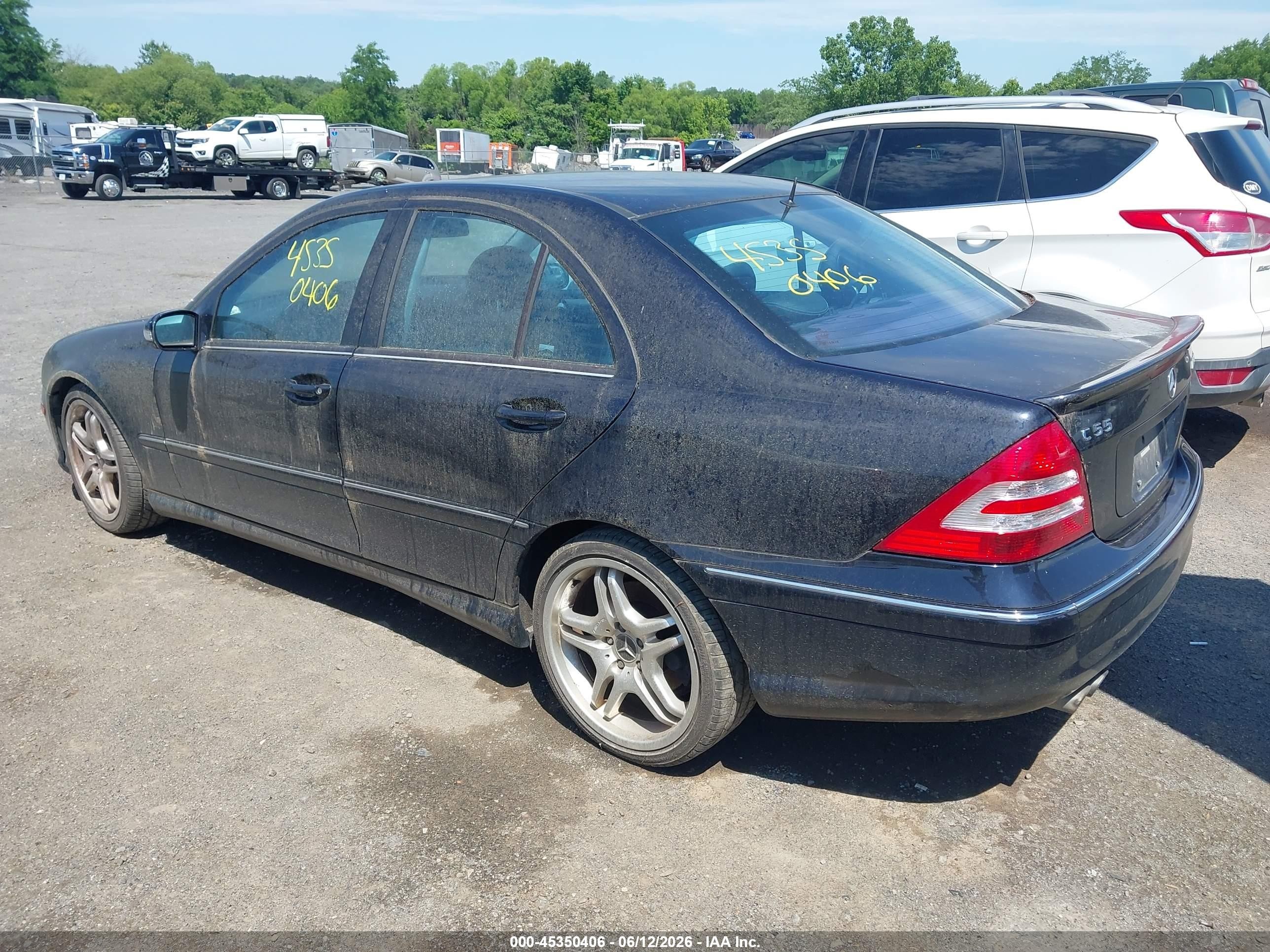 2005 Mercedes-benz C 55 Amg   Черный vin: WDBRF76J75F632012