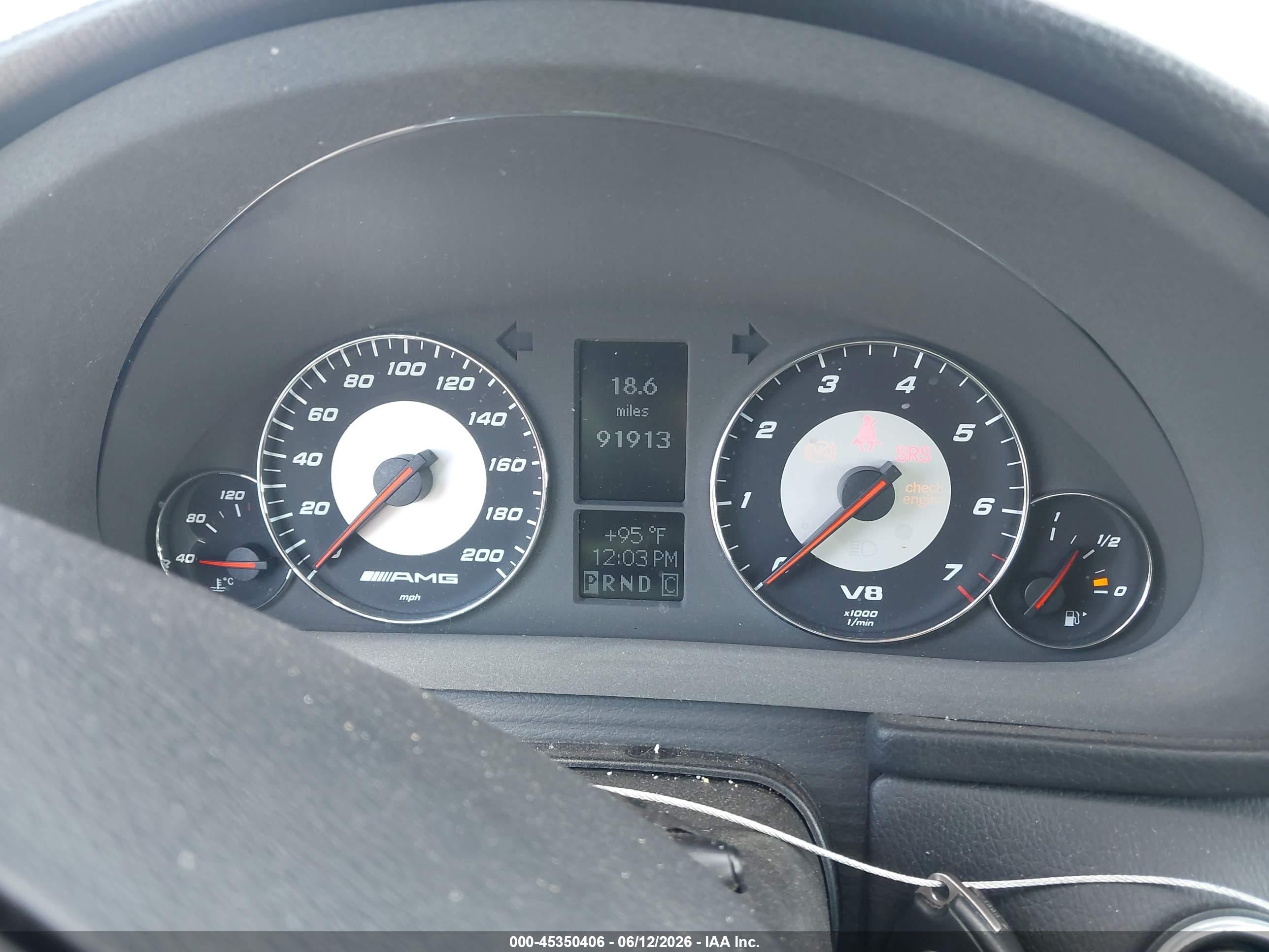 2005 Mercedes-benz C 55 Amg   Черный vin: WDBRF76J75F632012