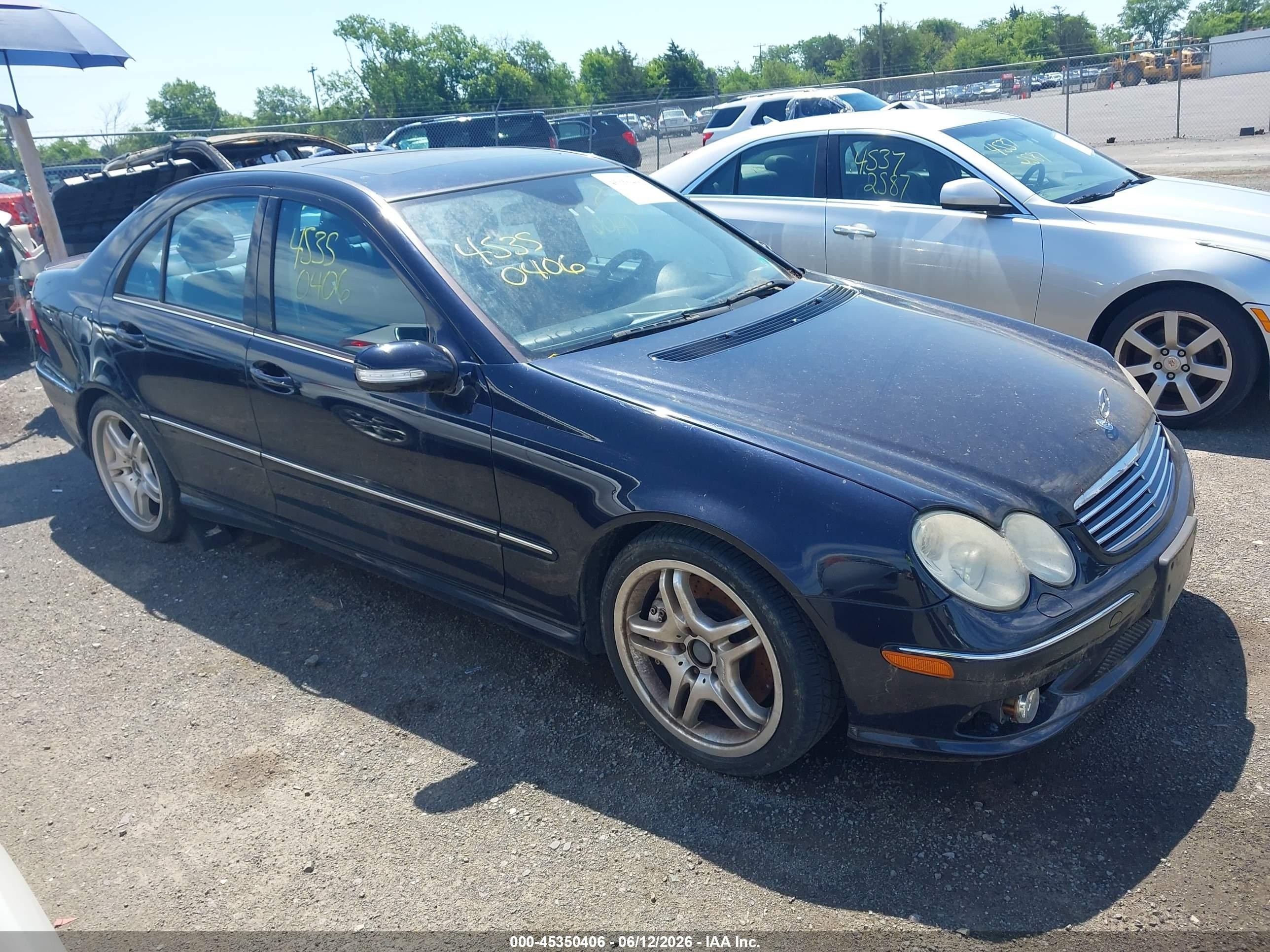 2005 Mercedes-benz C 55 Amg   Черный vin: WDBRF76J75F632012