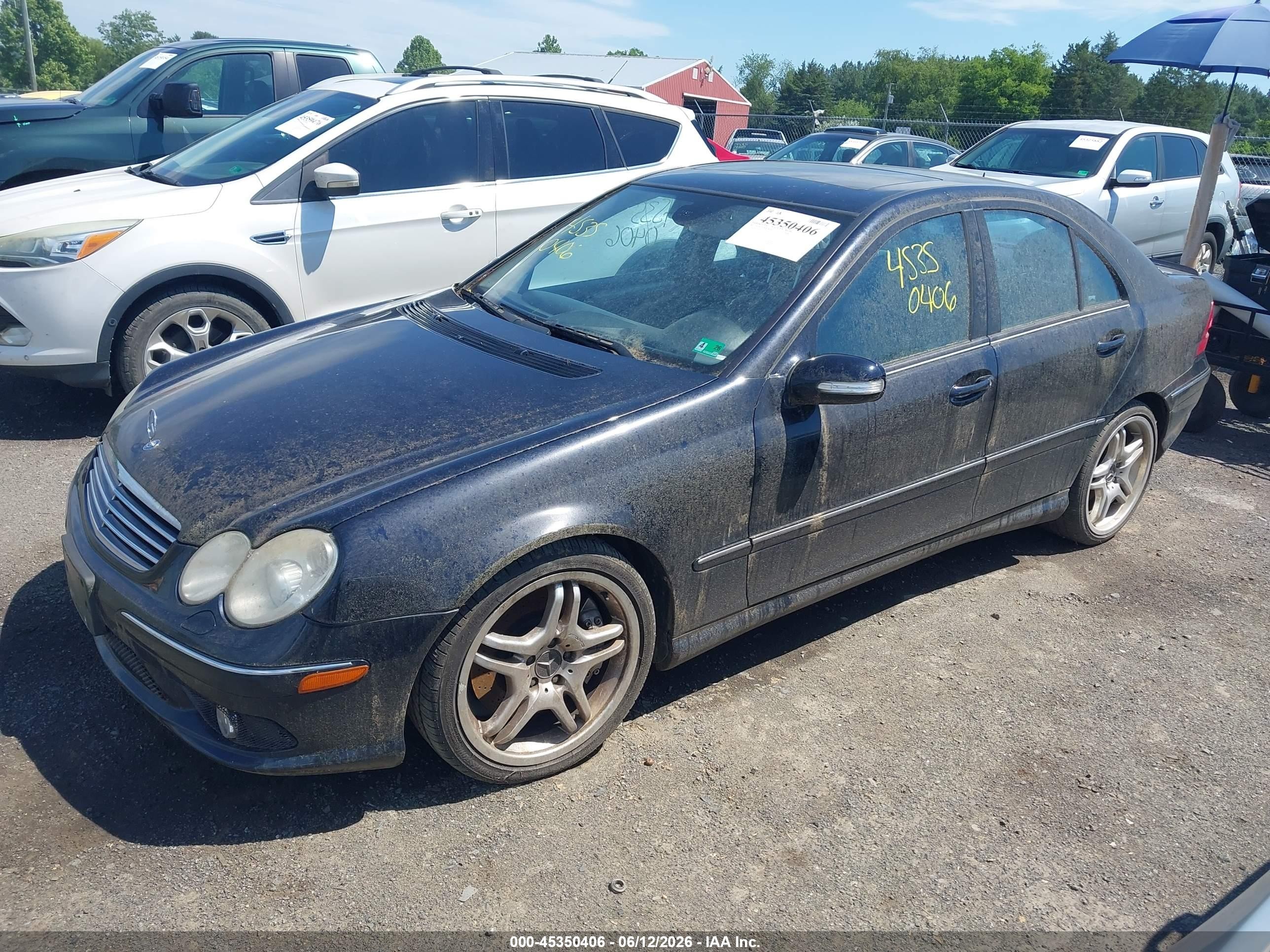 2005 Mercedes-benz C 55 Amg   Черный vin: WDBRF76J75F632012